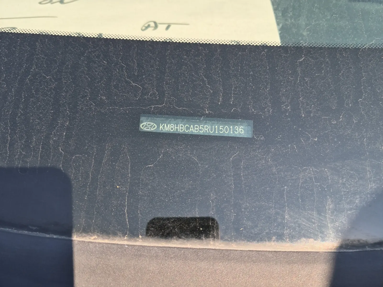 Dash VIN Plate Photo