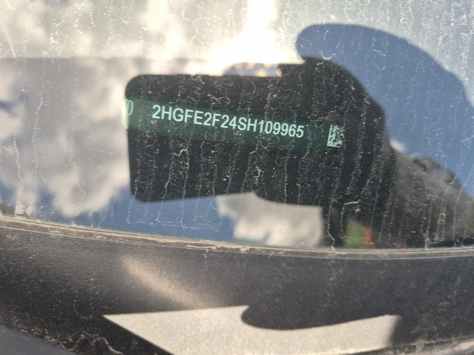 Dash VIN Plate Photo