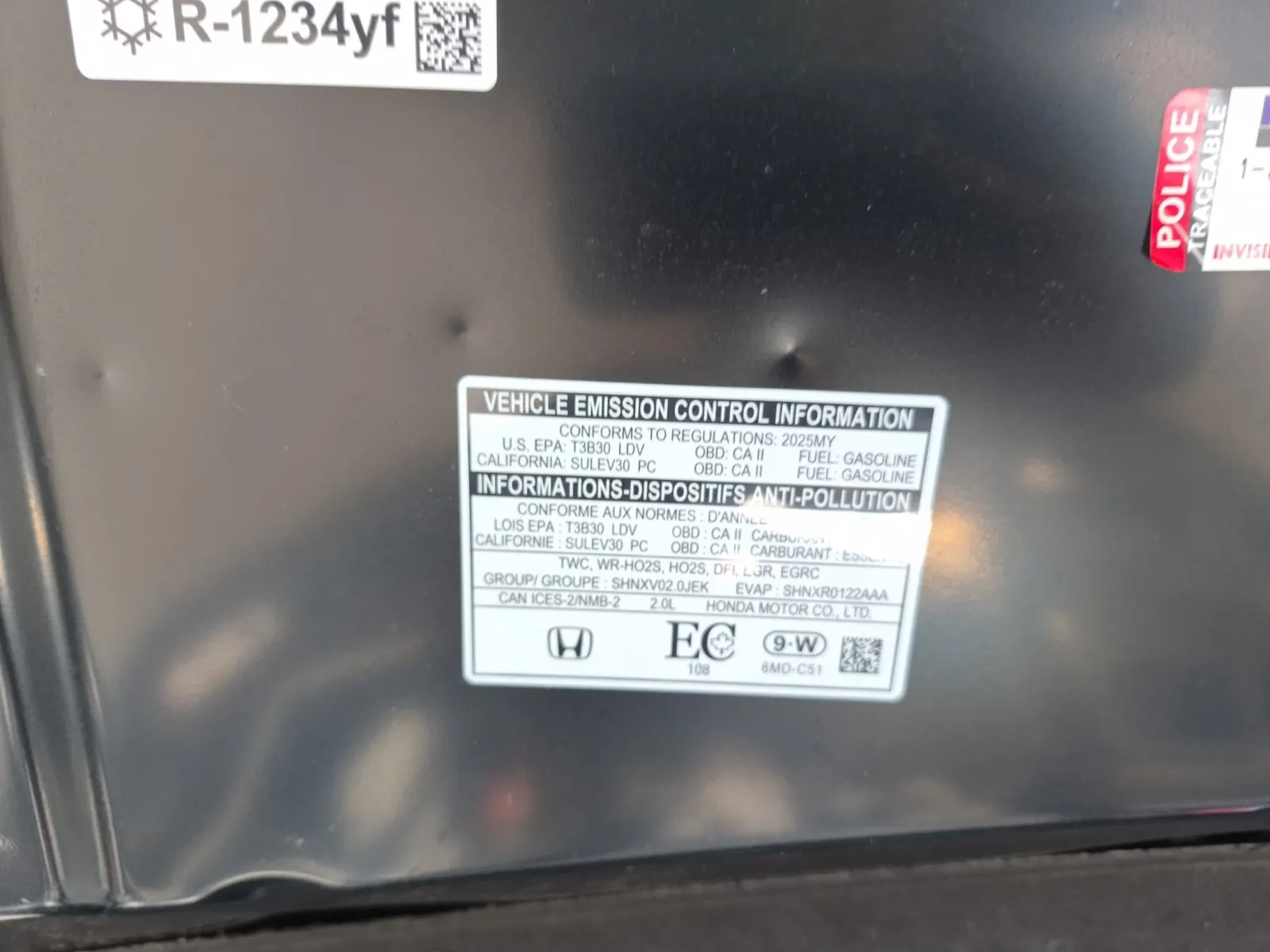 Emission Sticker Photo