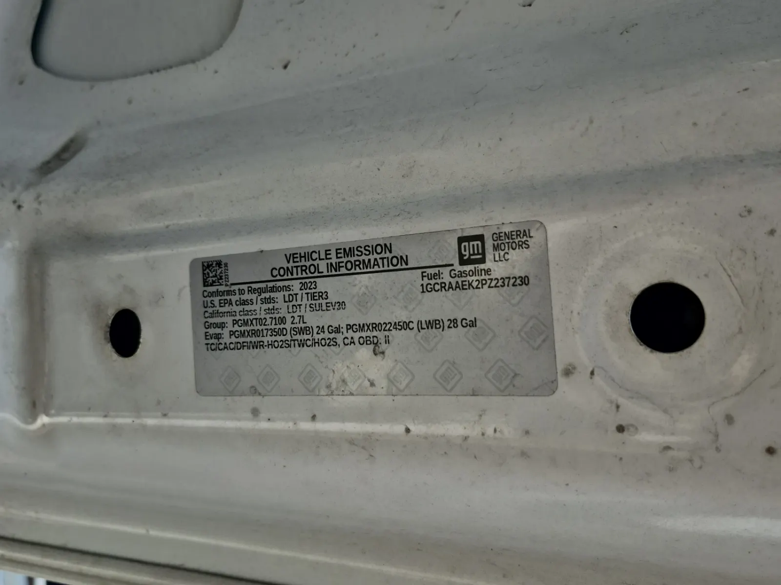 Emission Sticker Photo