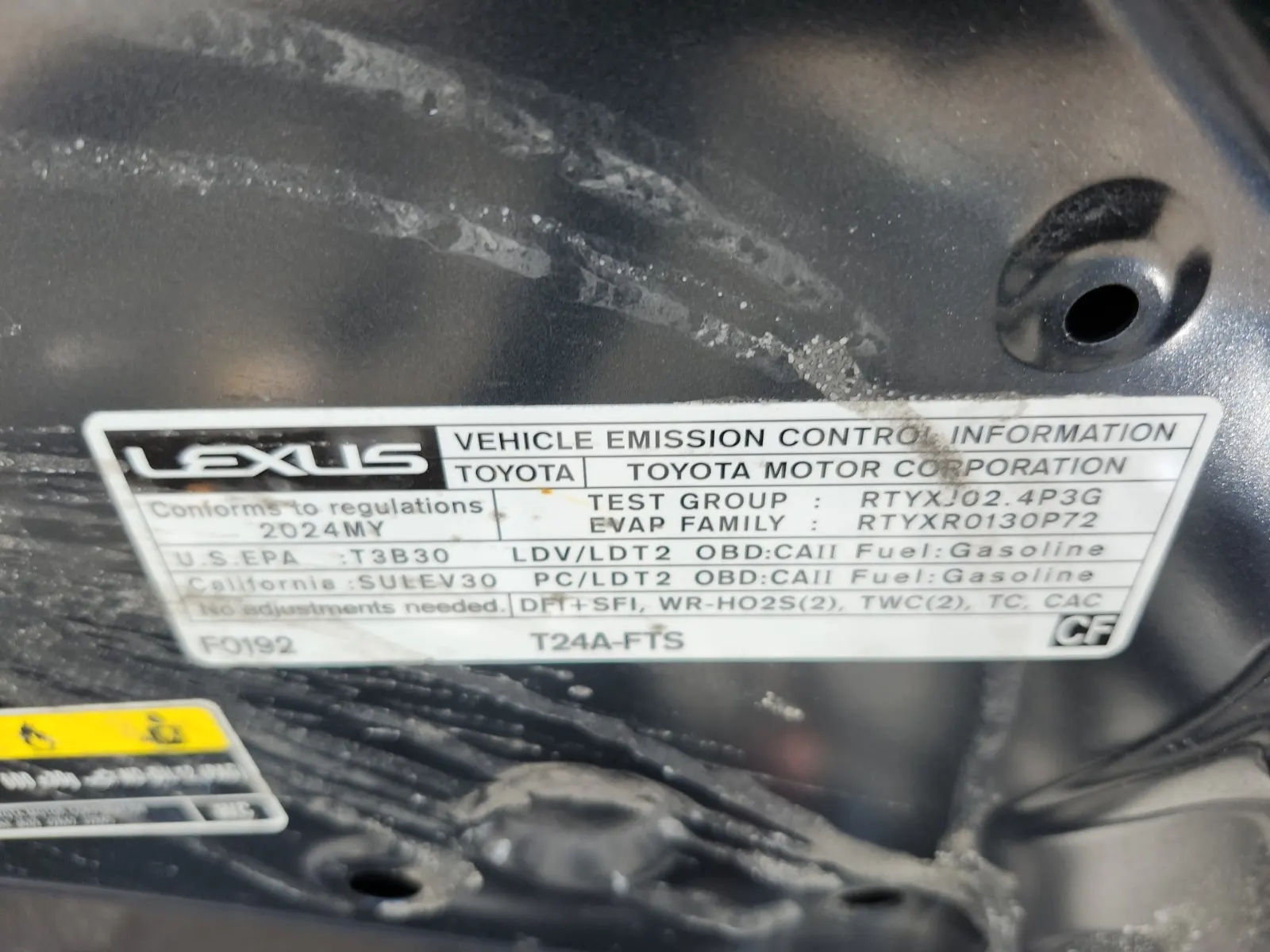 Emission Sticker Photo