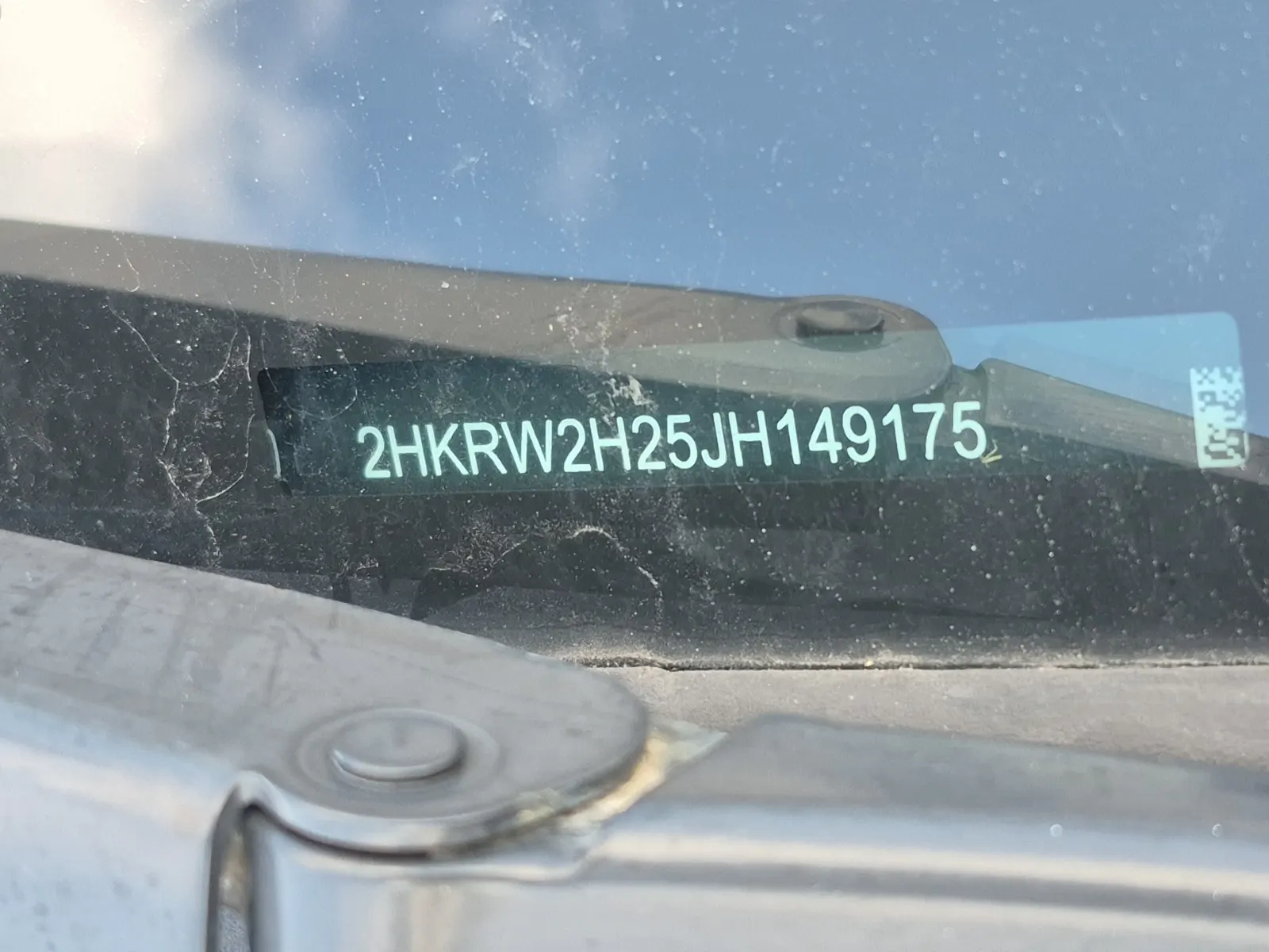 Dash VIN Plate Photo