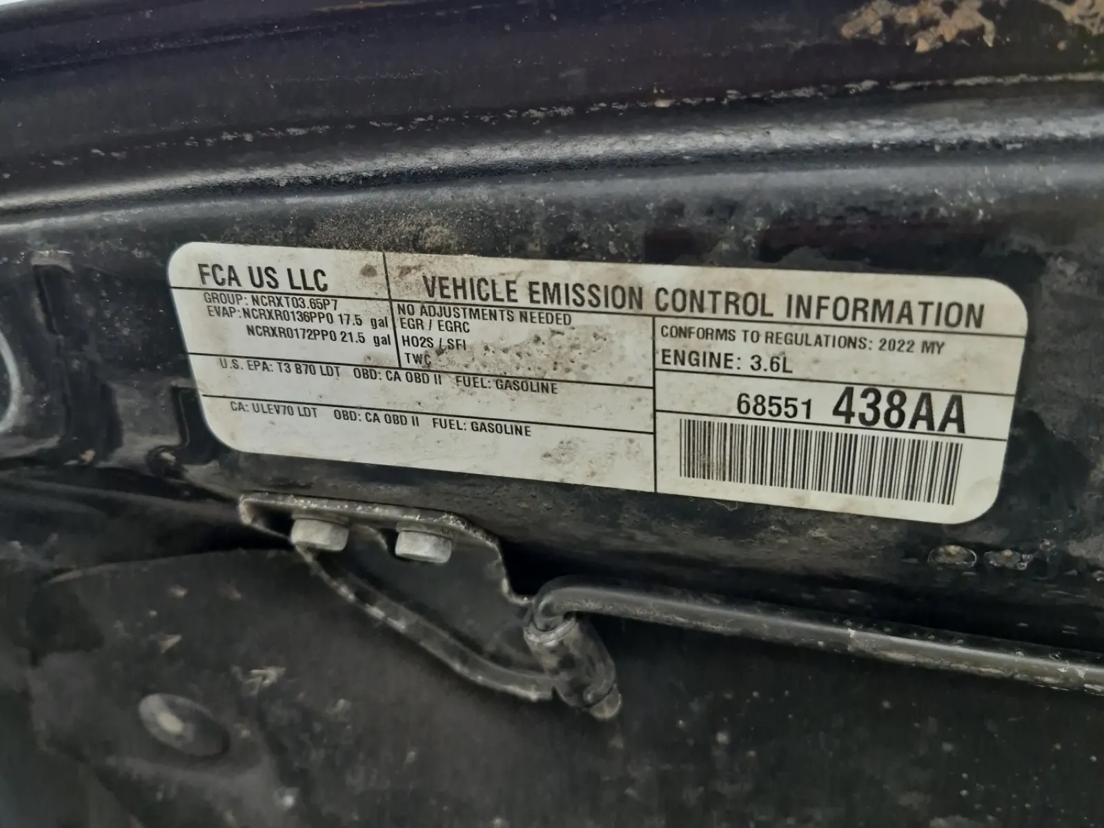 Emission Sticker Photo