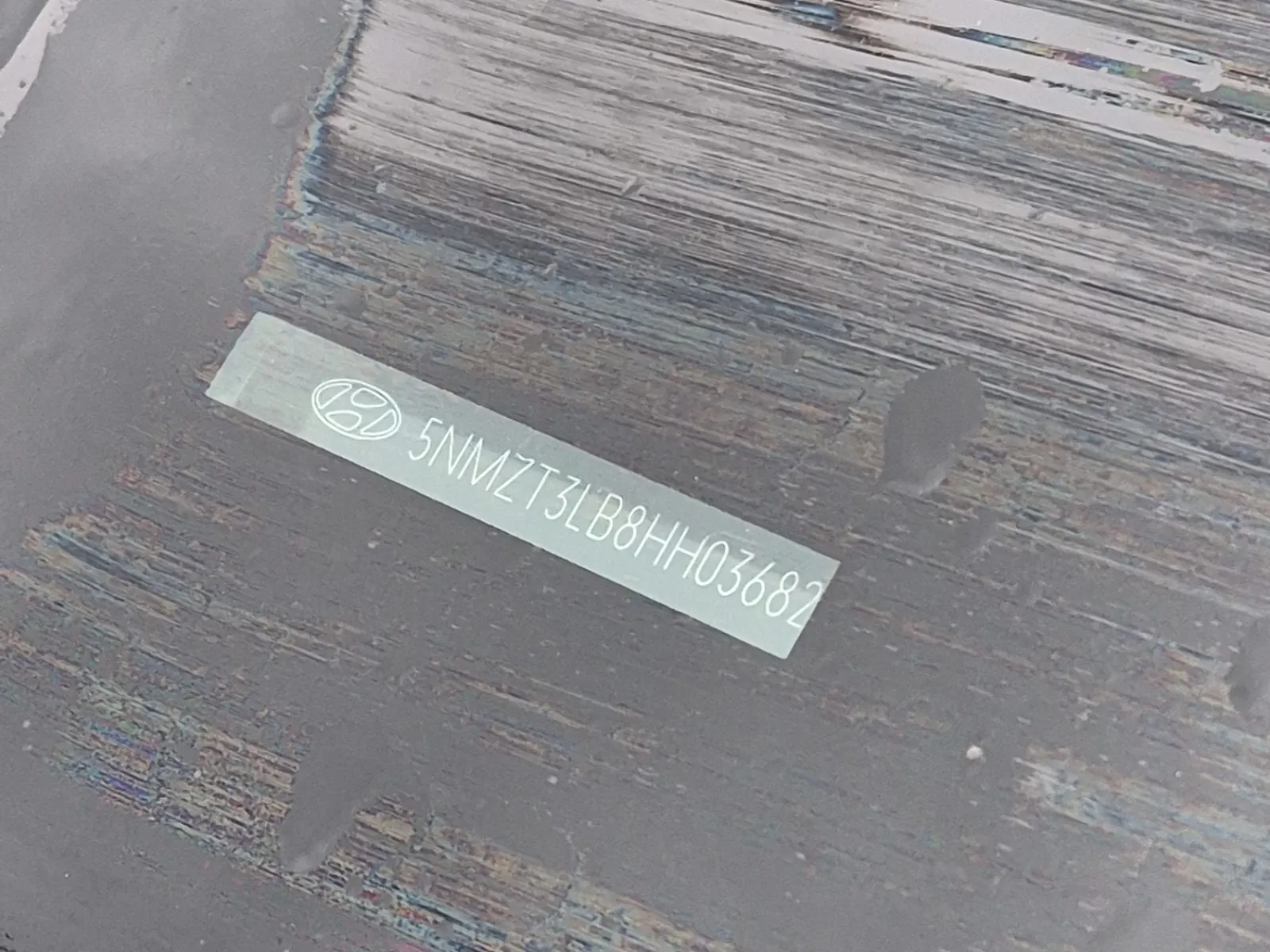 Dash VIN Plate Photo