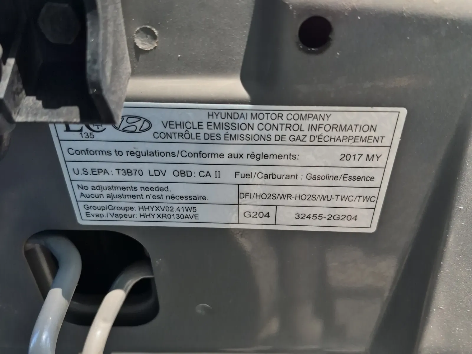 Emission Sticker Photo