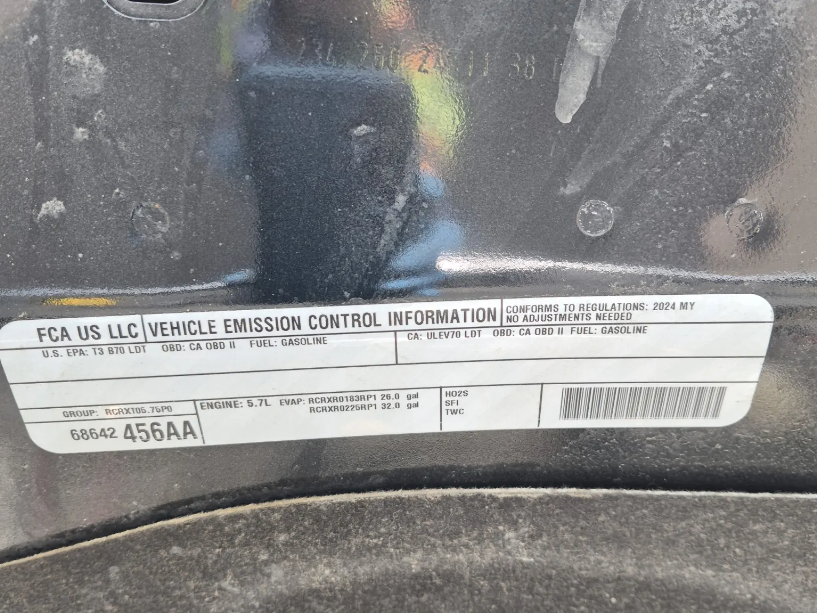 Emission Sticker Photo