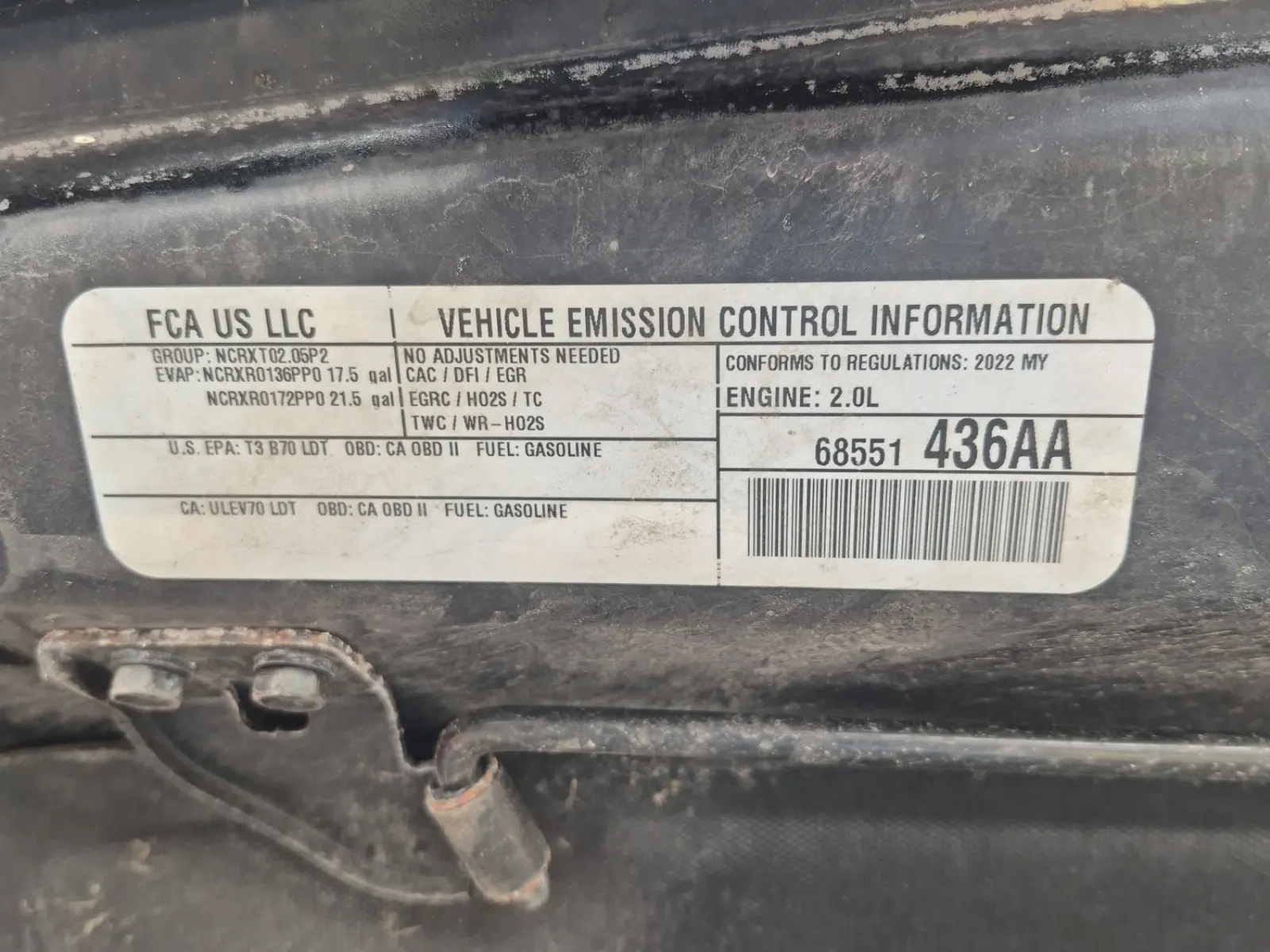 Emission Sticker Photo