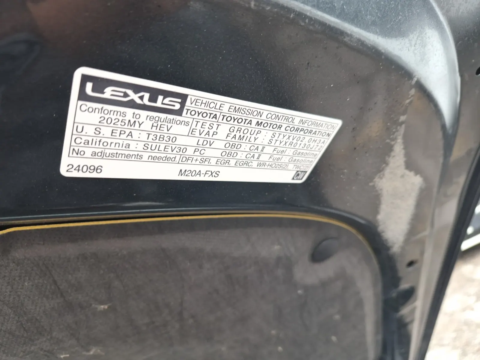 Emission Sticker Photo