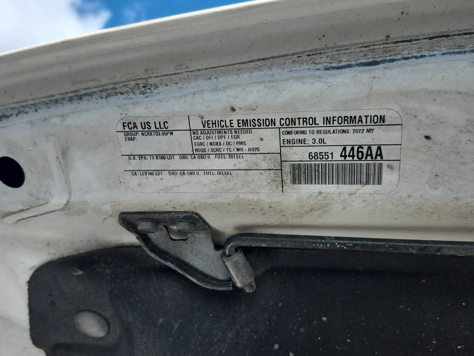 Emission Sticker Photo