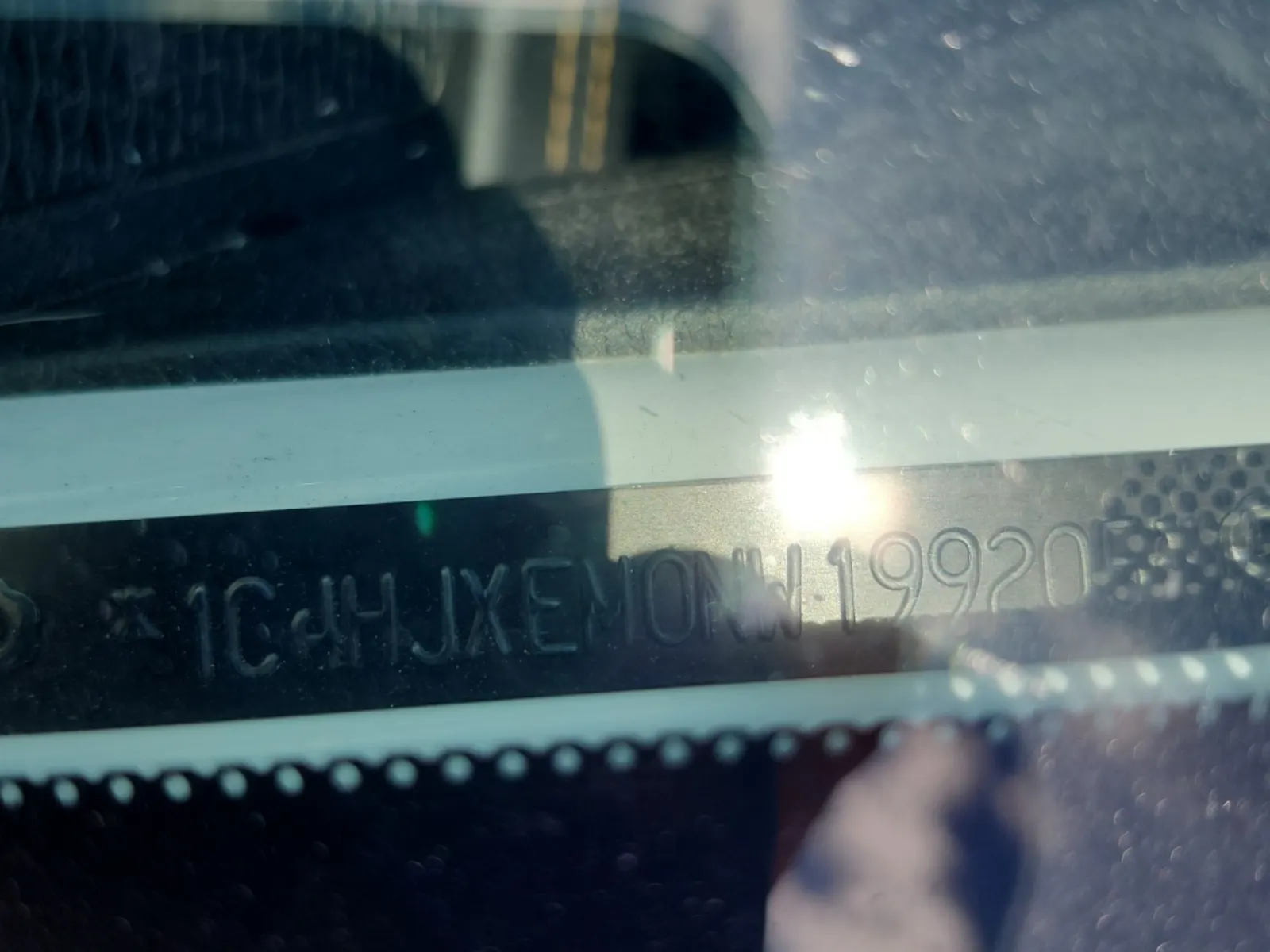Dash VIN Plate Photo