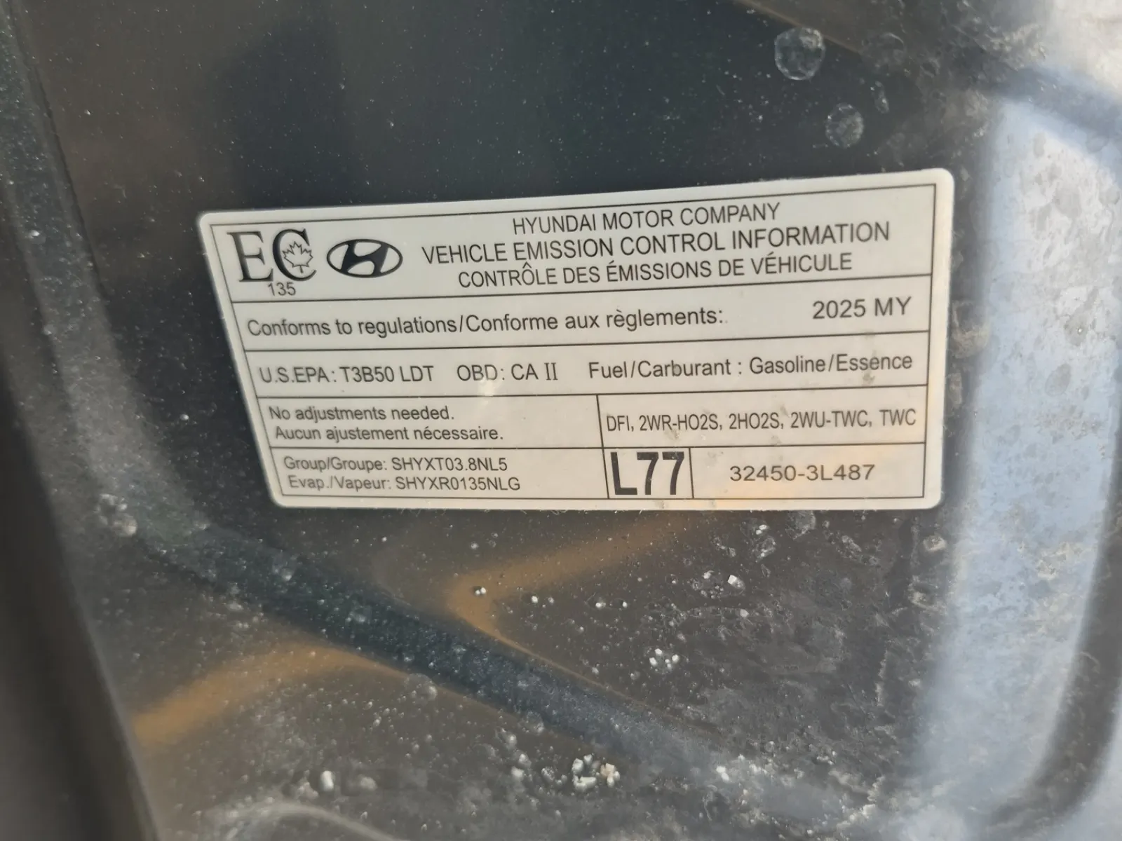 Emission Sticker Photo