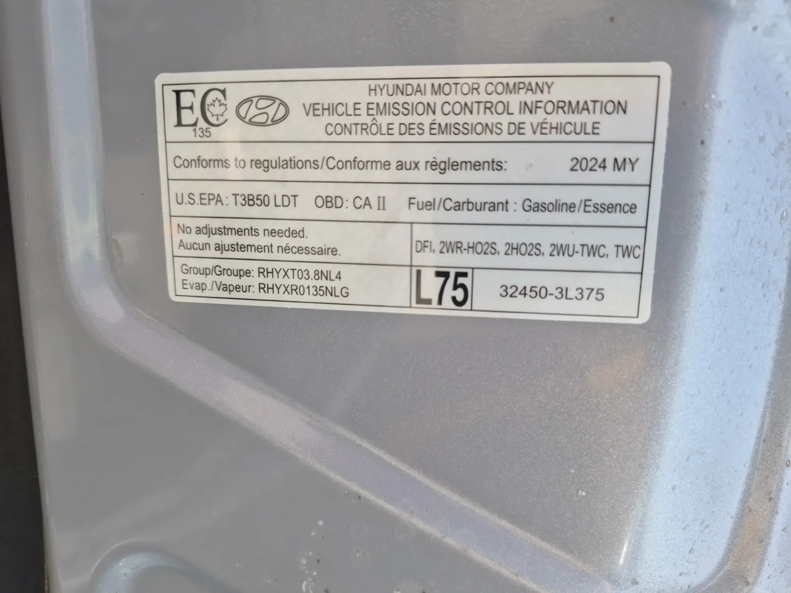 Emission Sticker Photo