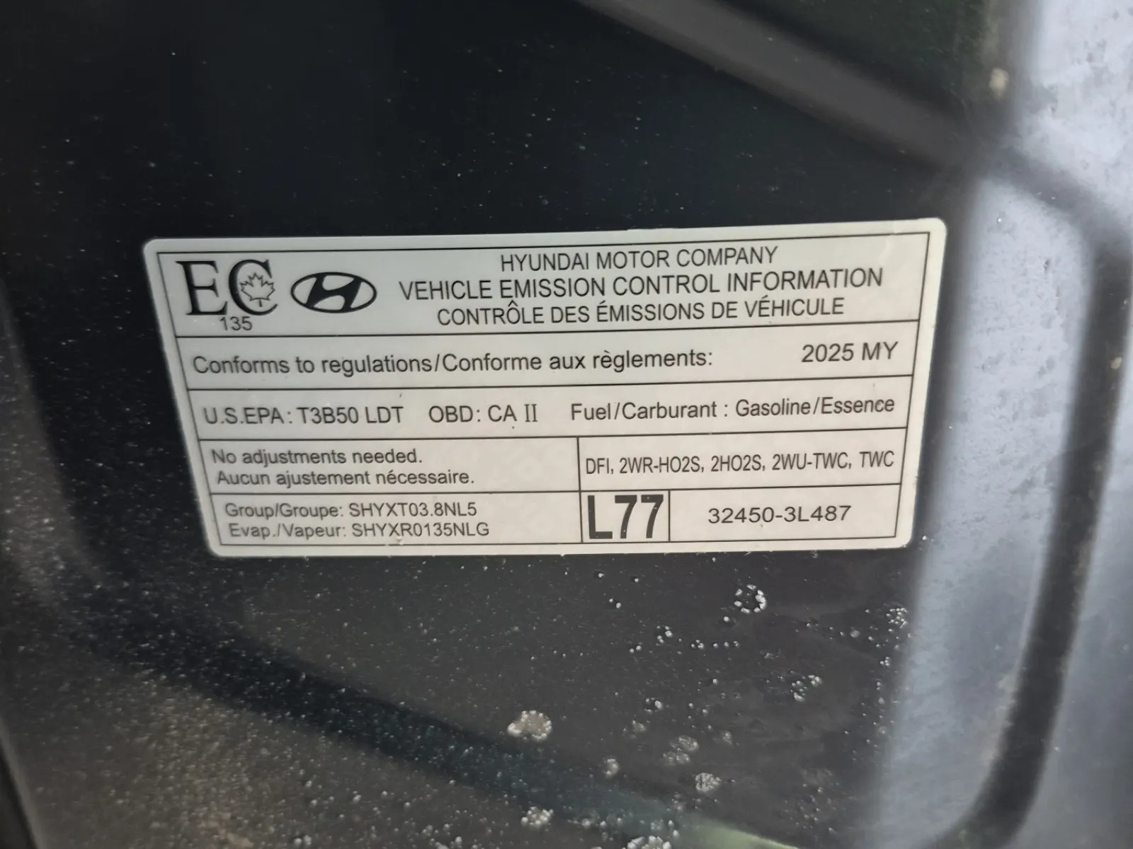 Emission Sticker Photo