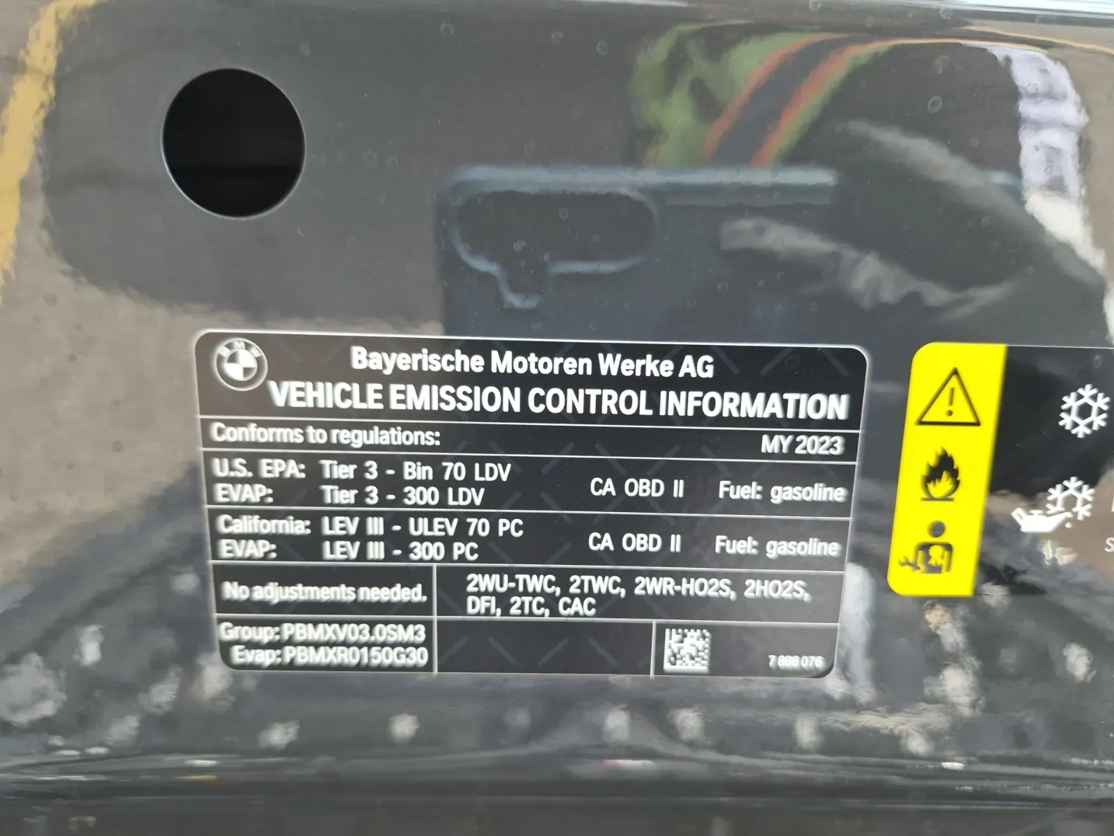 Emission Sticker Photo
