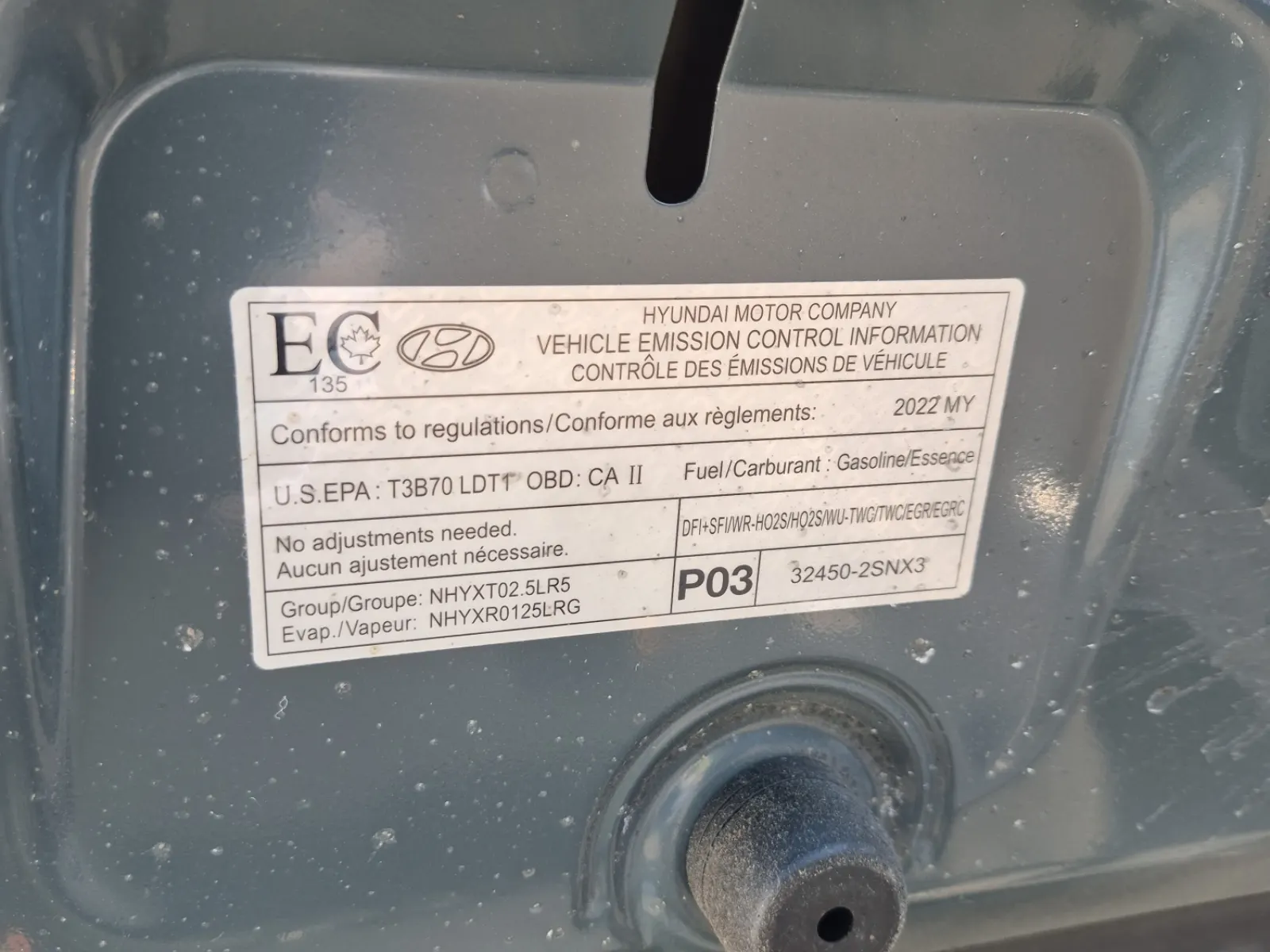 Emission Sticker Photo