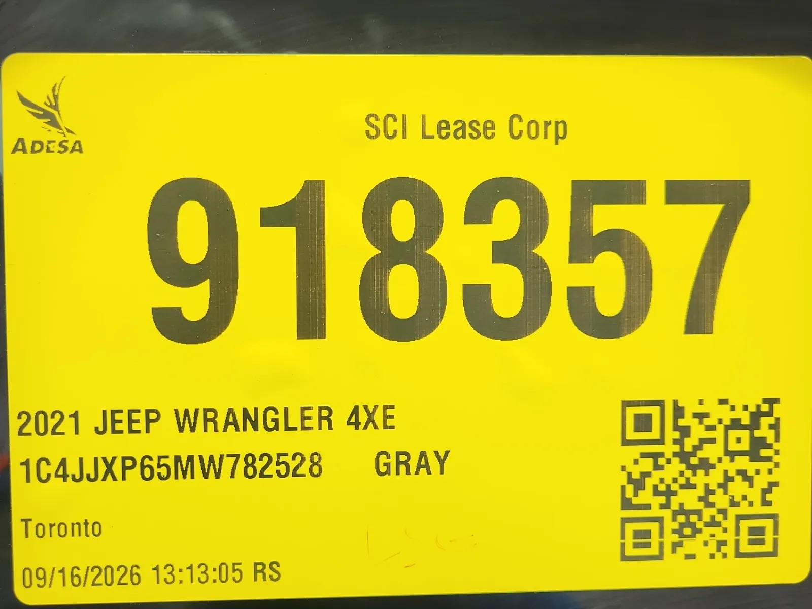 Inventory Label Photo