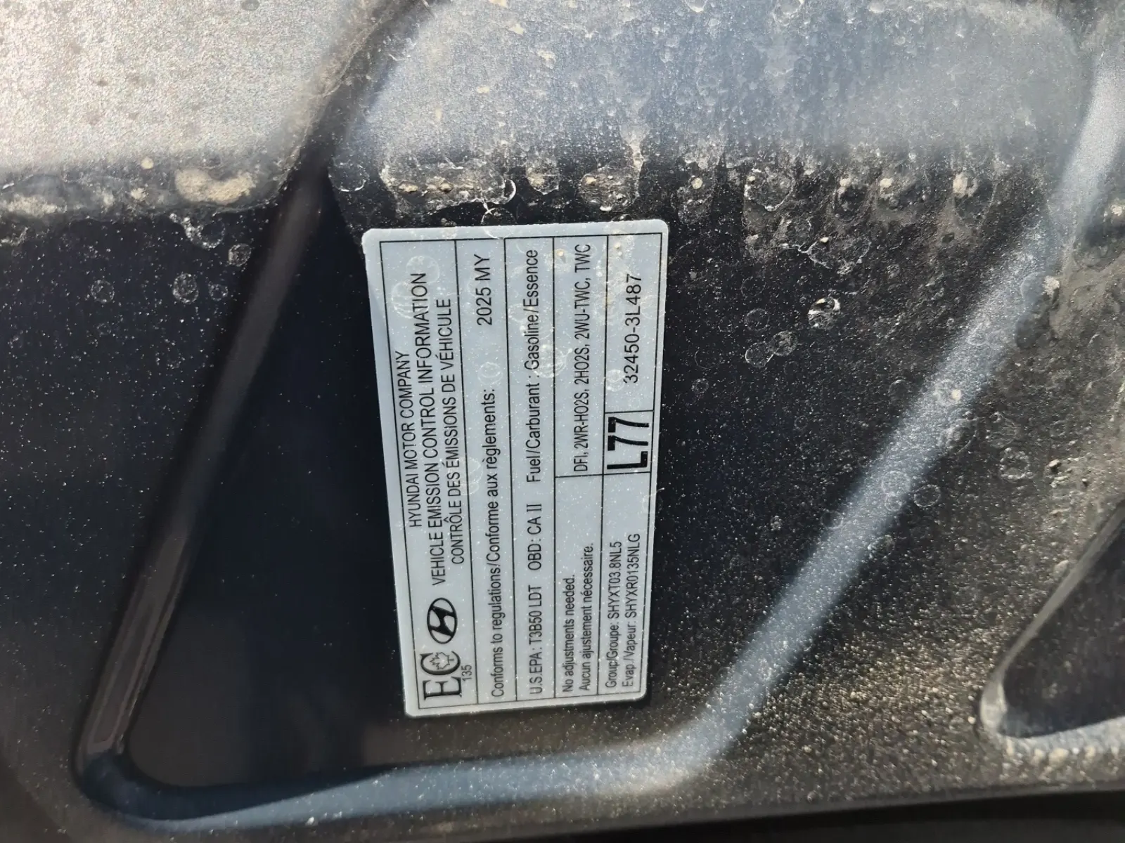 Emission Sticker Photo