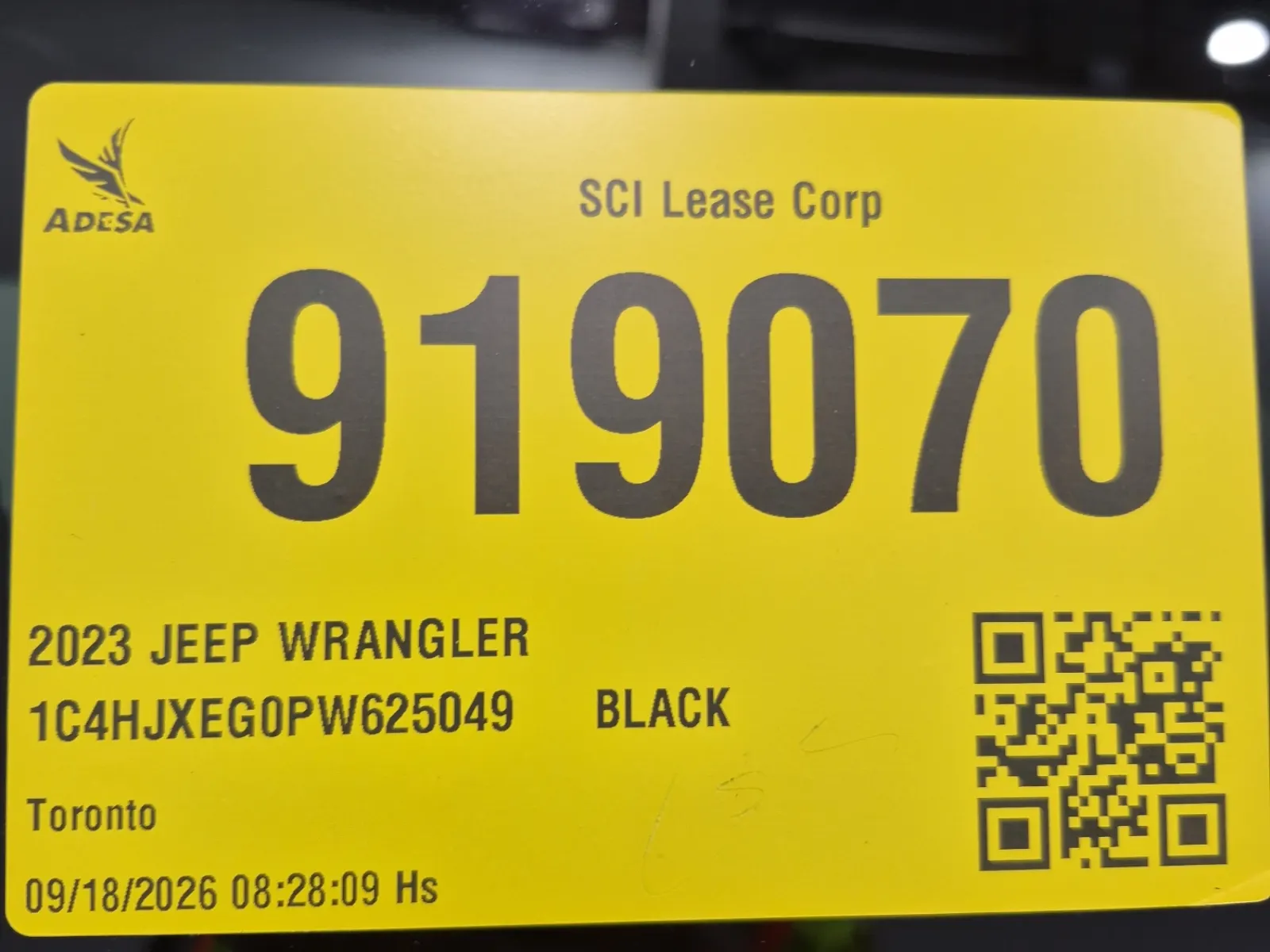 Inventory Label Photo