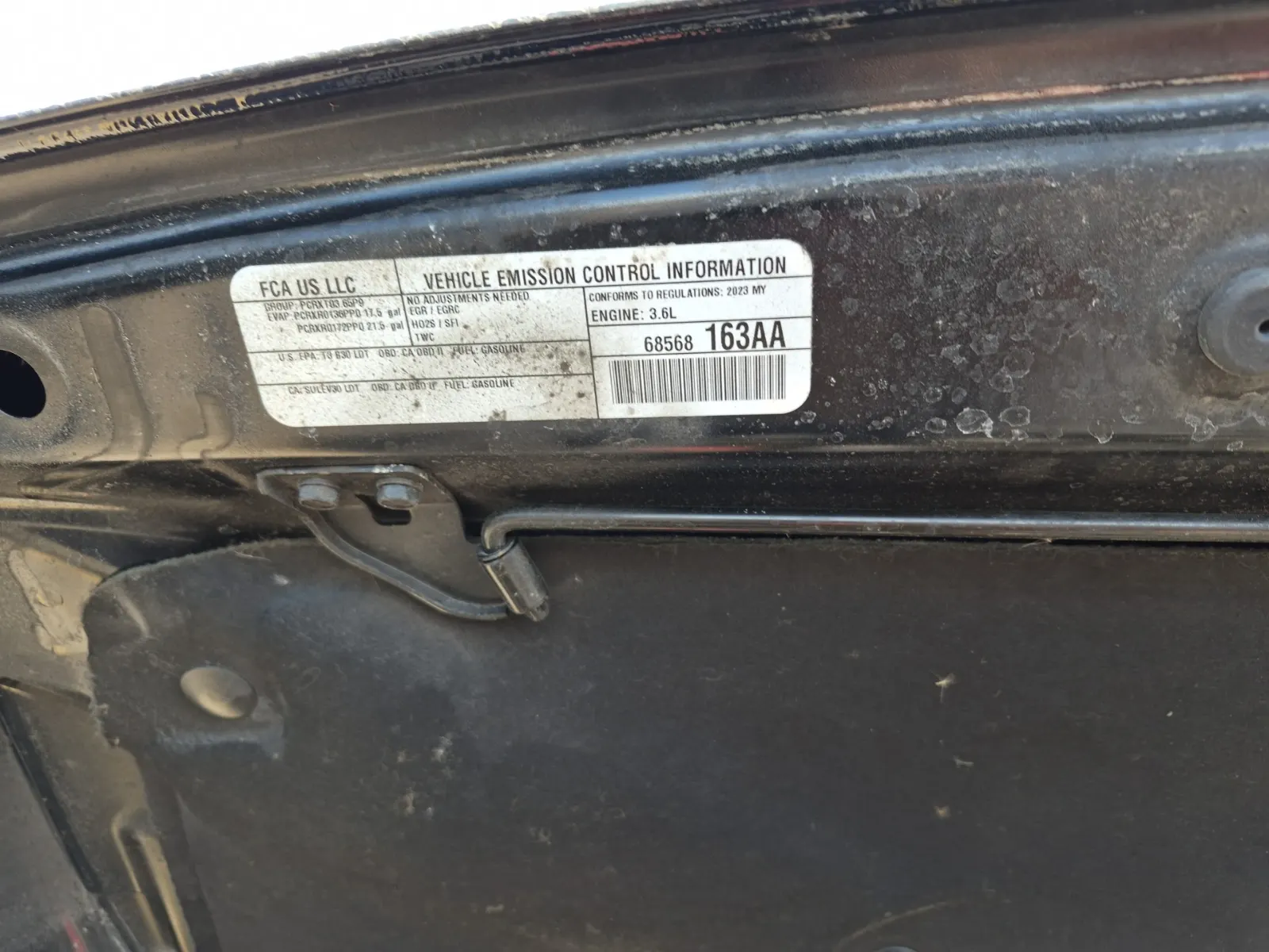Emission Sticker Photo