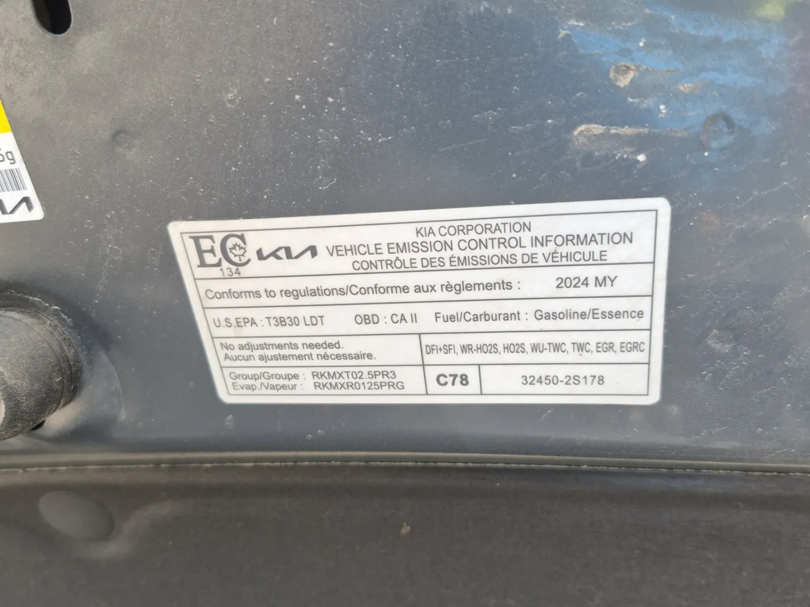 Emission Sticker Photo
