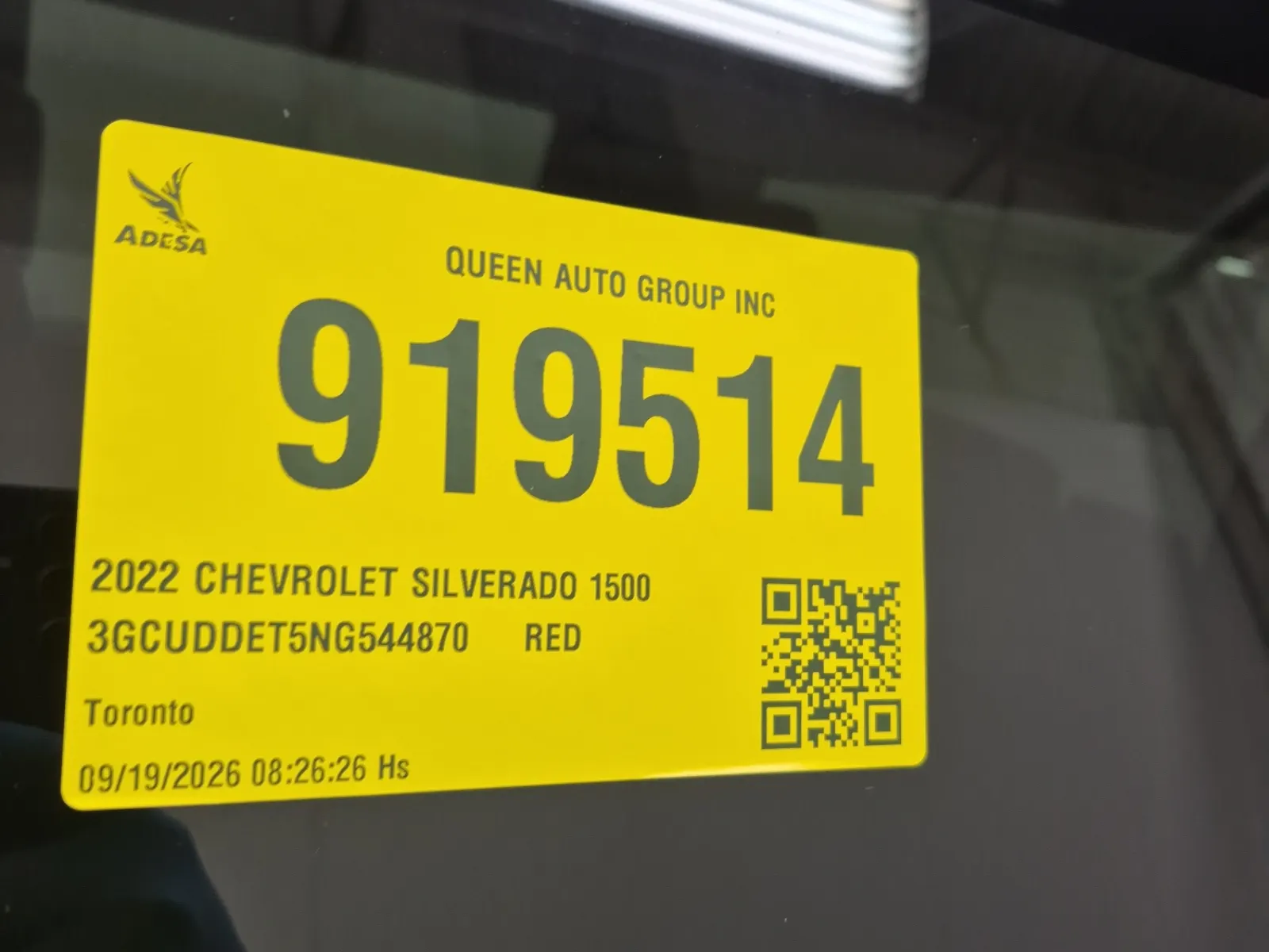 Inventory Label Photo