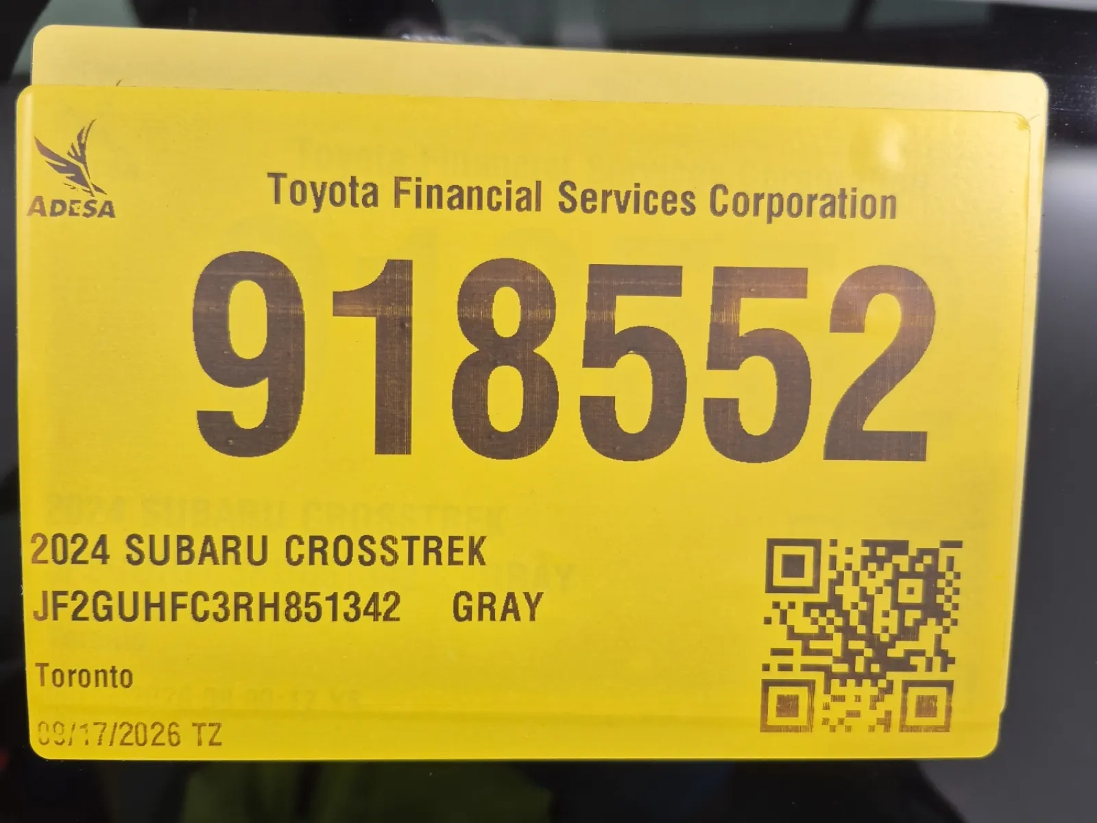 Inventory Label Photo