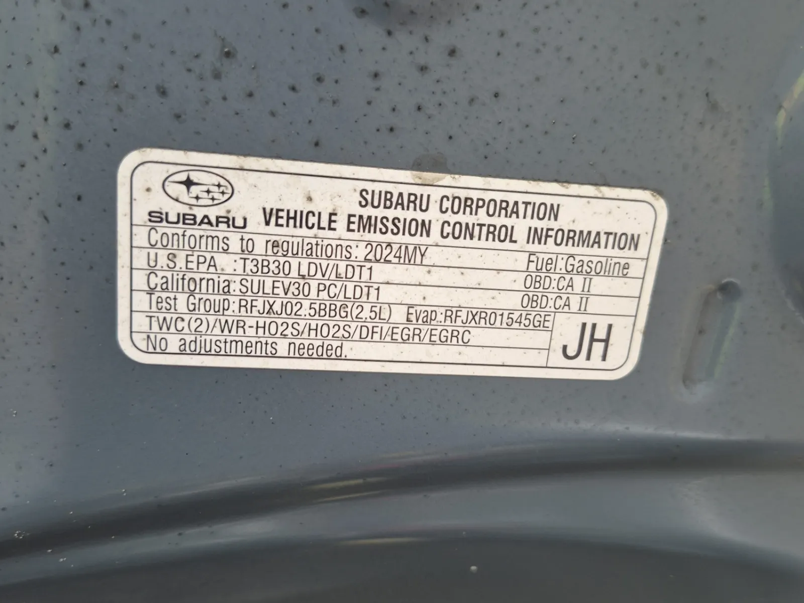 Emission Sticker Photo