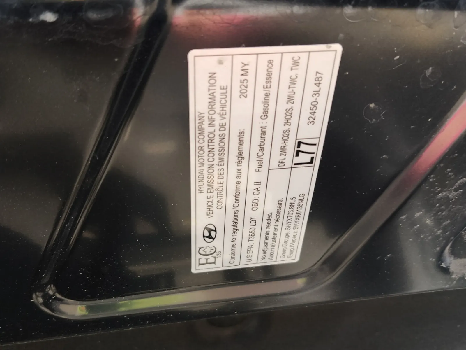 Emission Sticker Photo