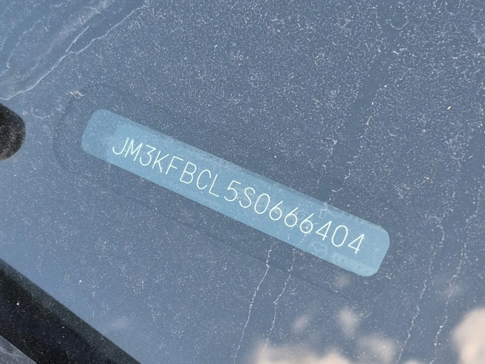 Dash VIN Plate Photo