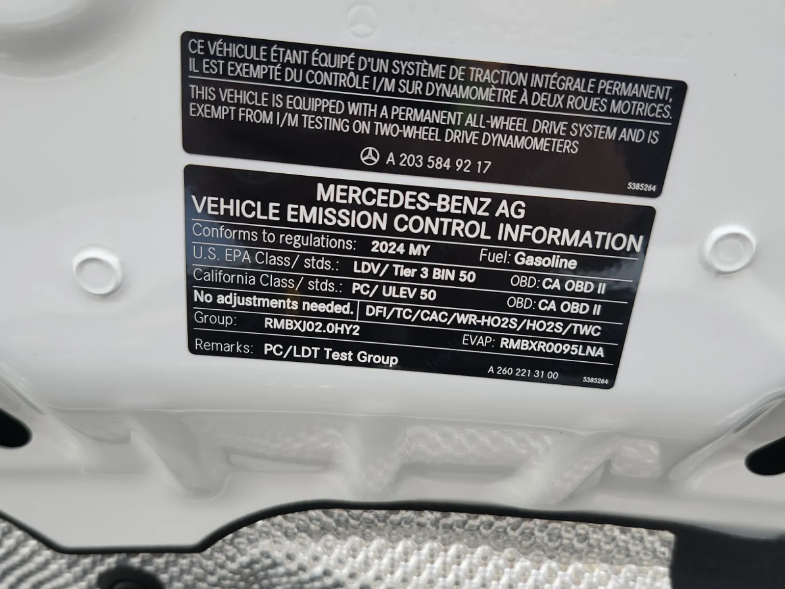 Emission Sticker Photo