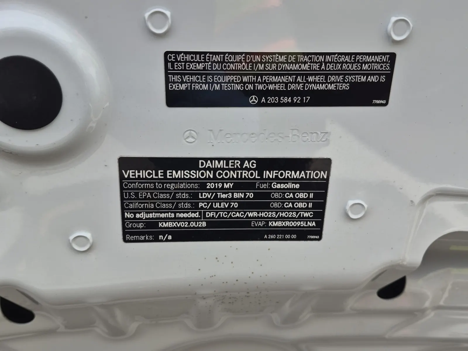 Emission Sticker Photo