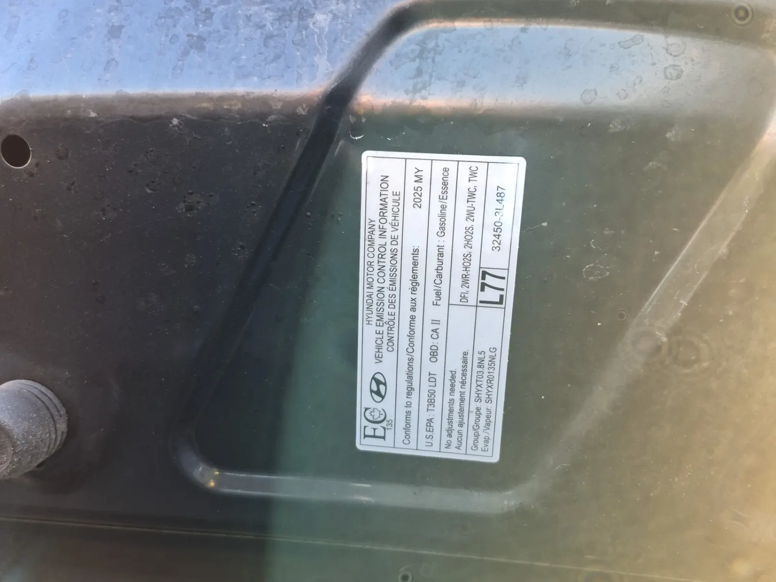 Emission Sticker Photo