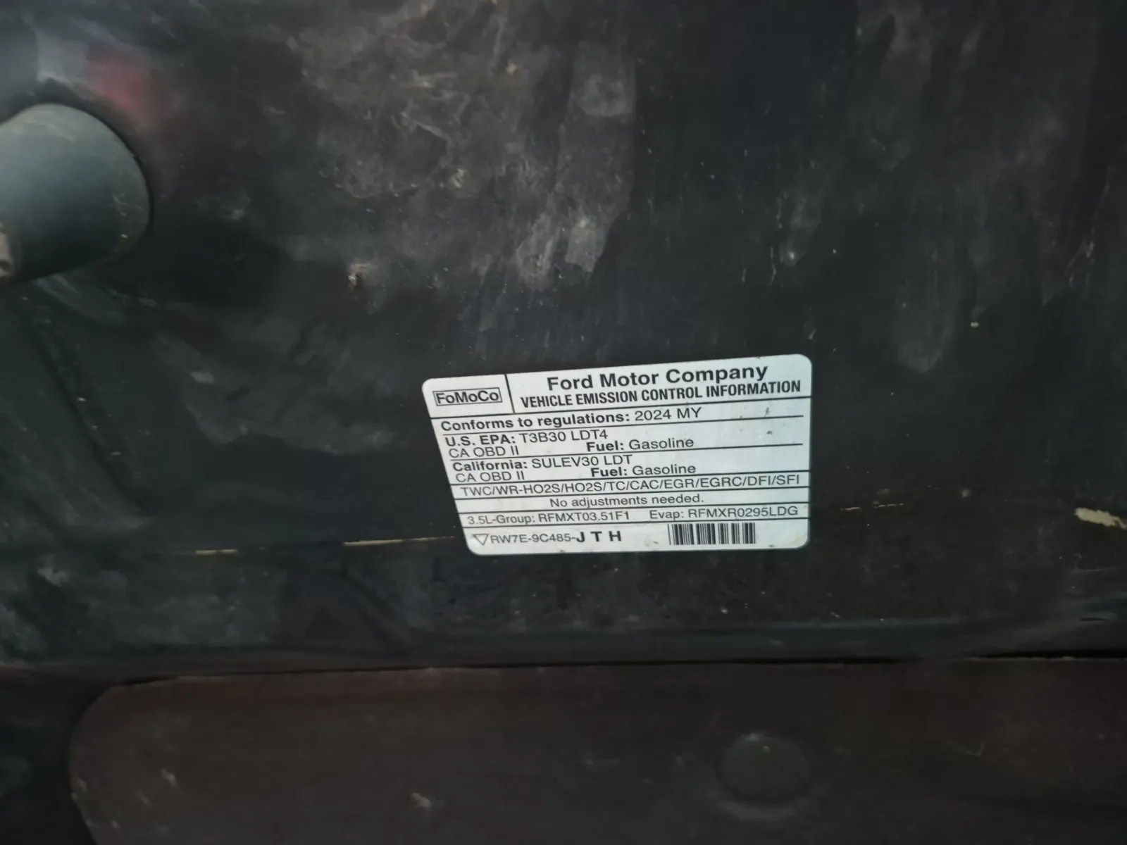 Emission Sticker Photo