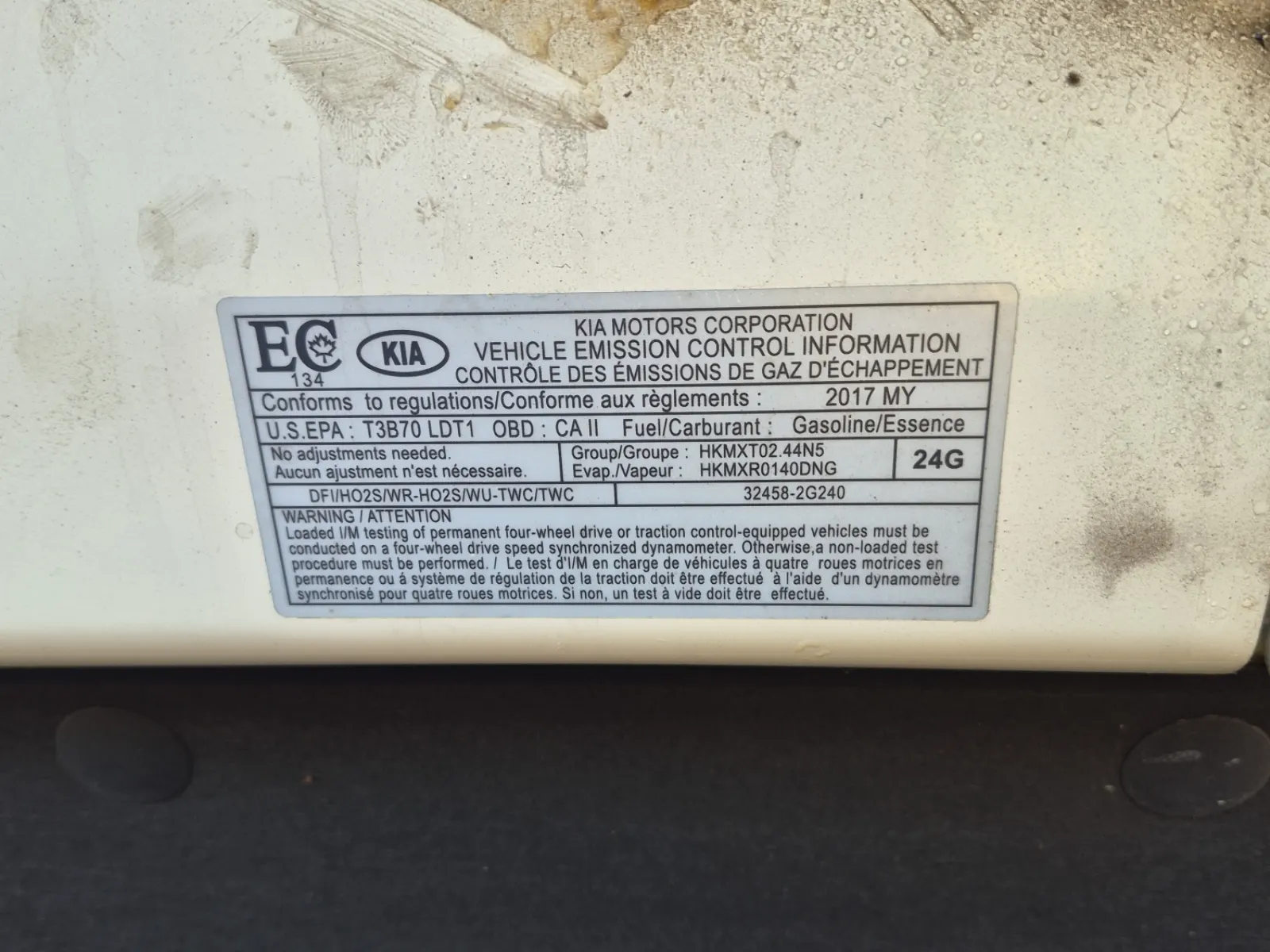 Emission Sticker Photo