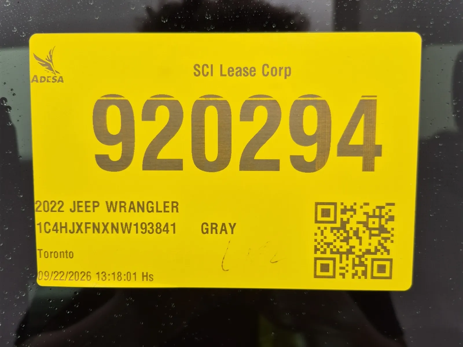 Inventory Label Photo