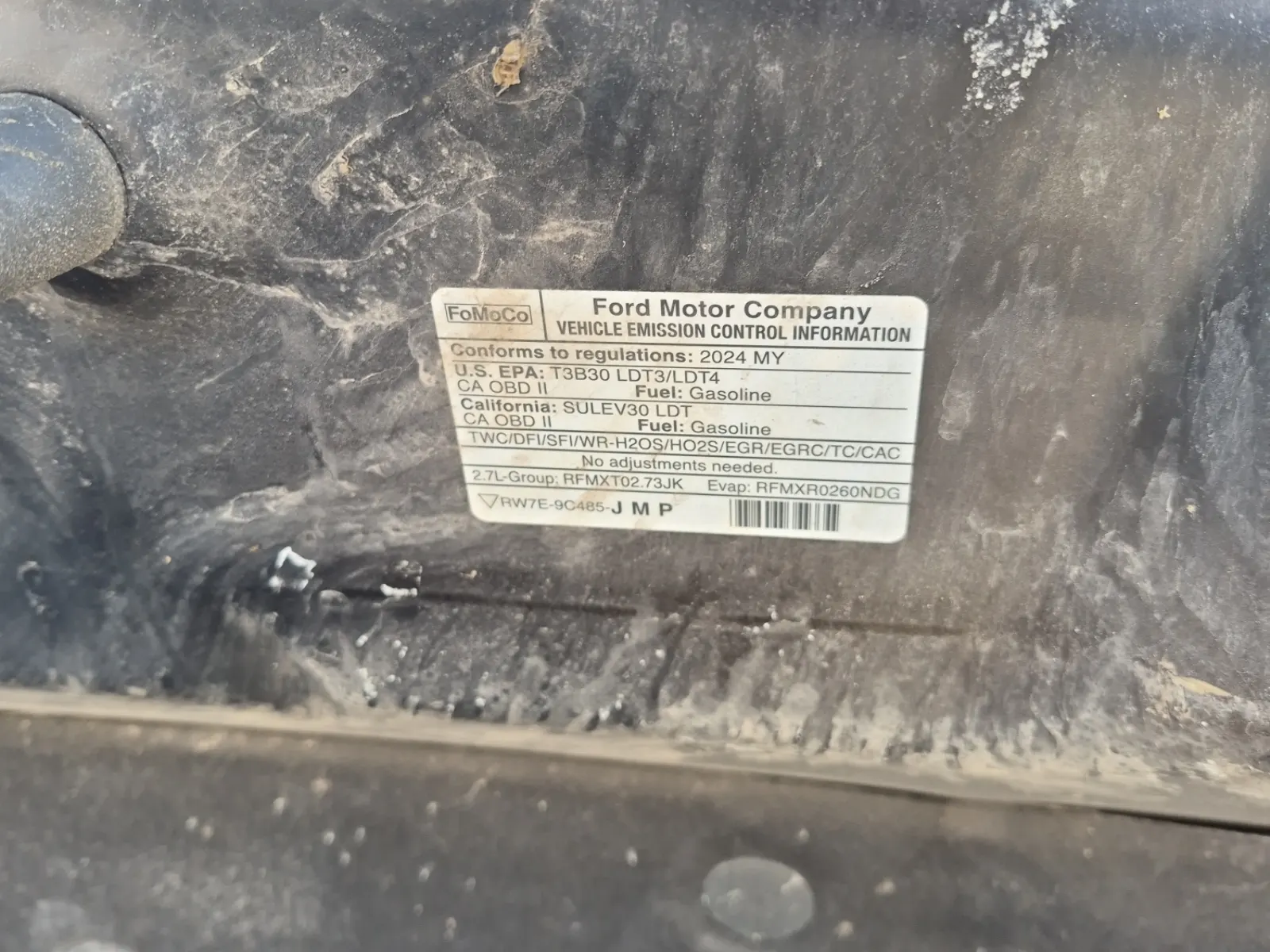 Emission Sticker Photo