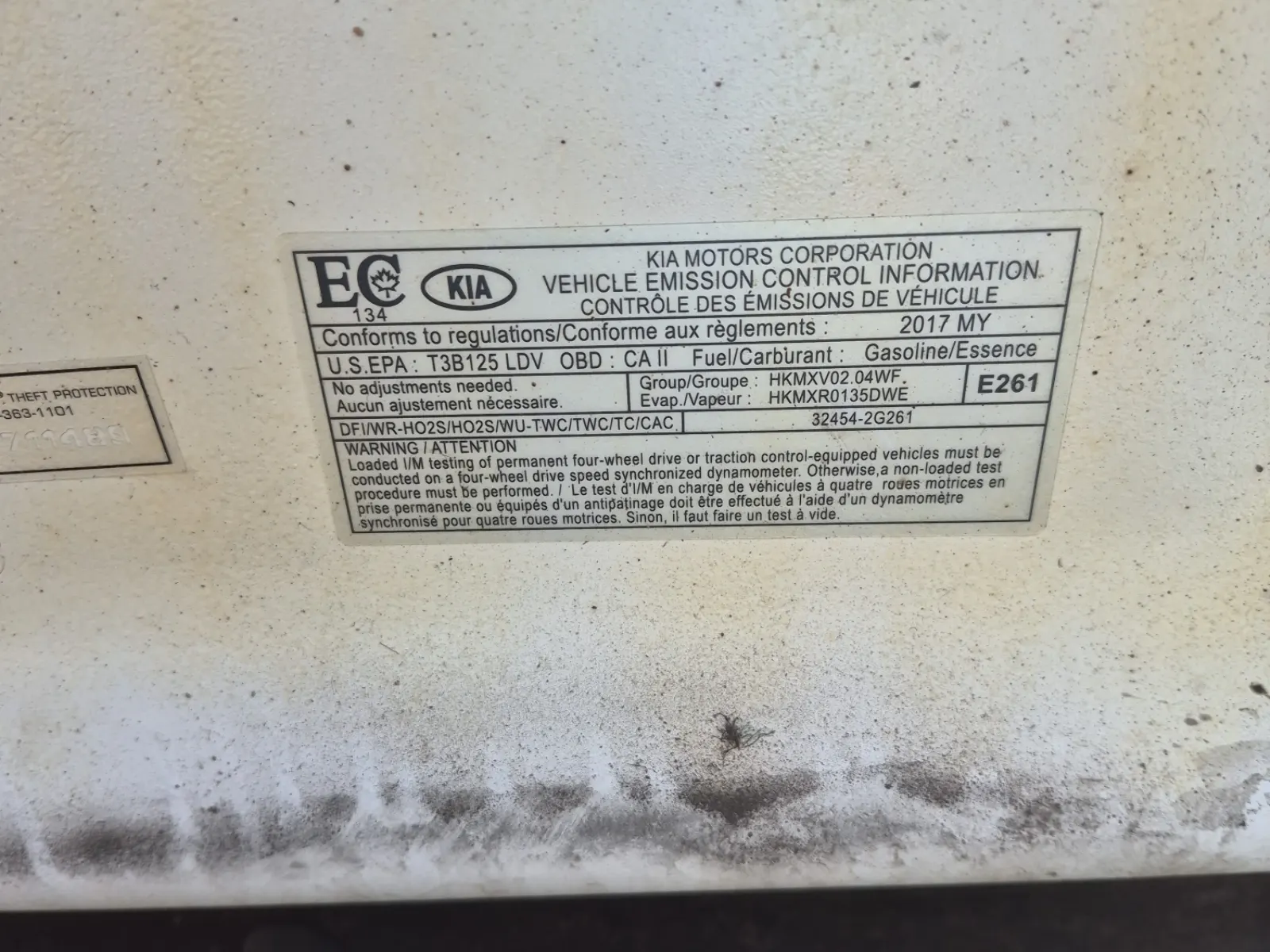 Emission Sticker Photo