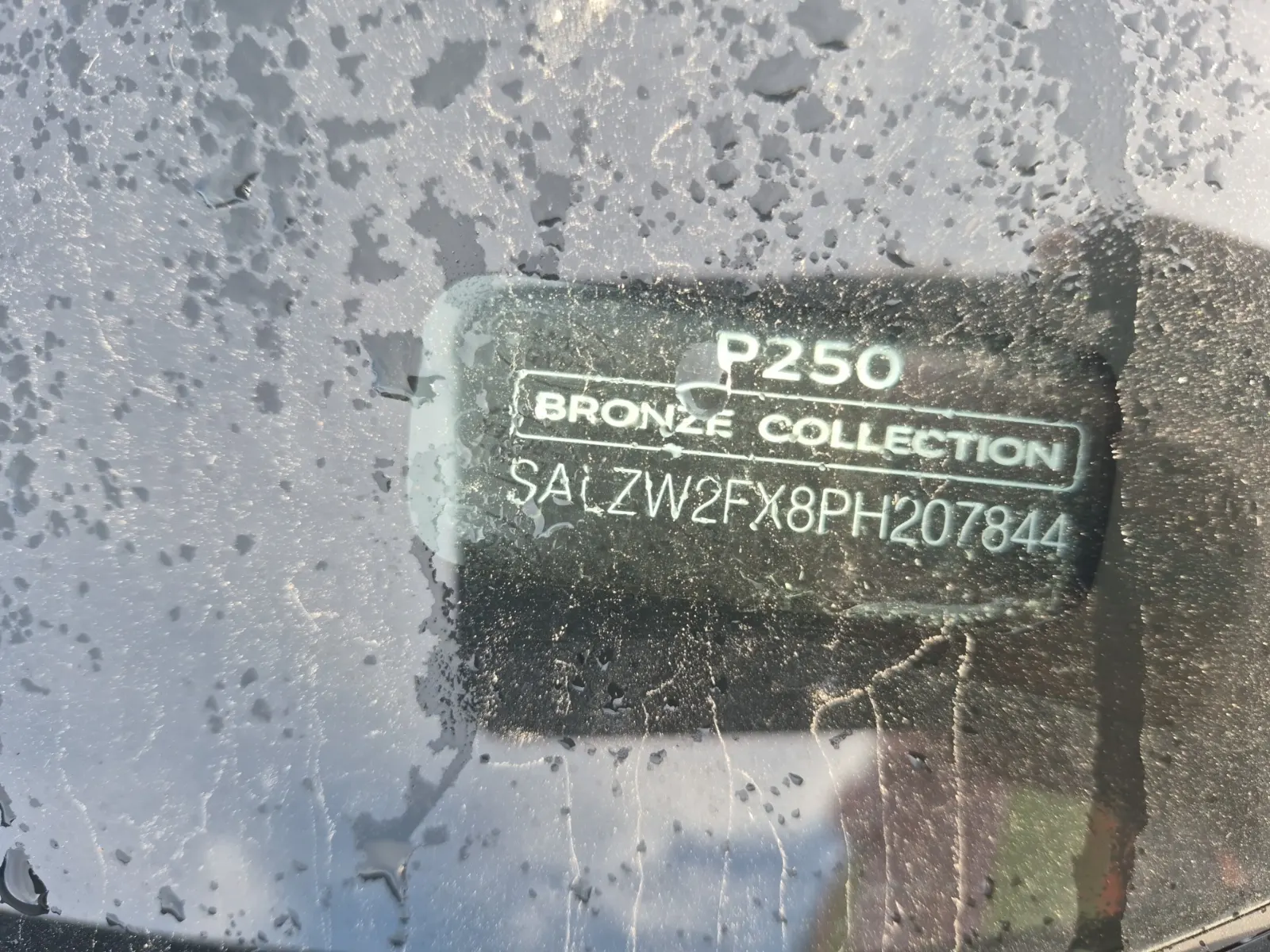 Dash VIN Plate Photo