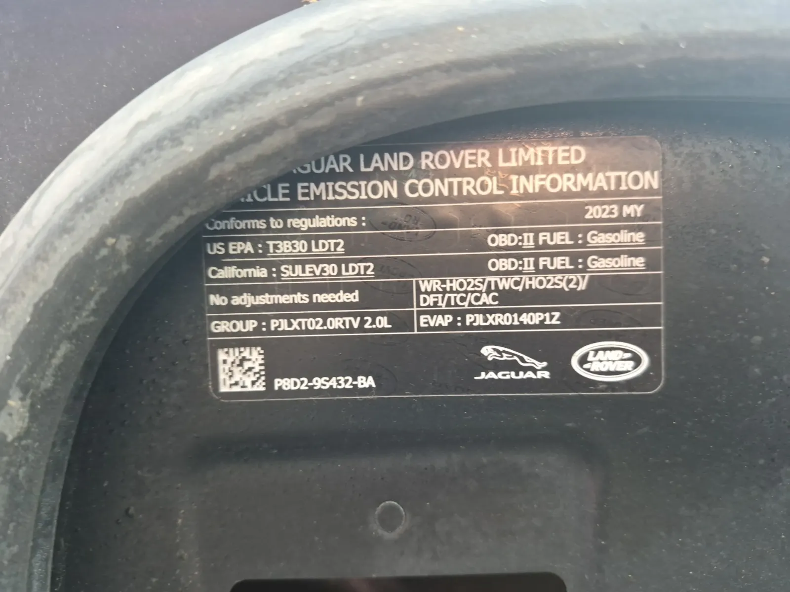 Emission Sticker Photo