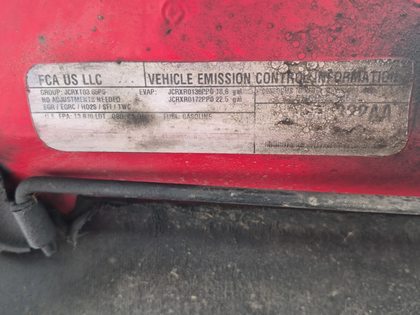 Emission Sticker Photo
