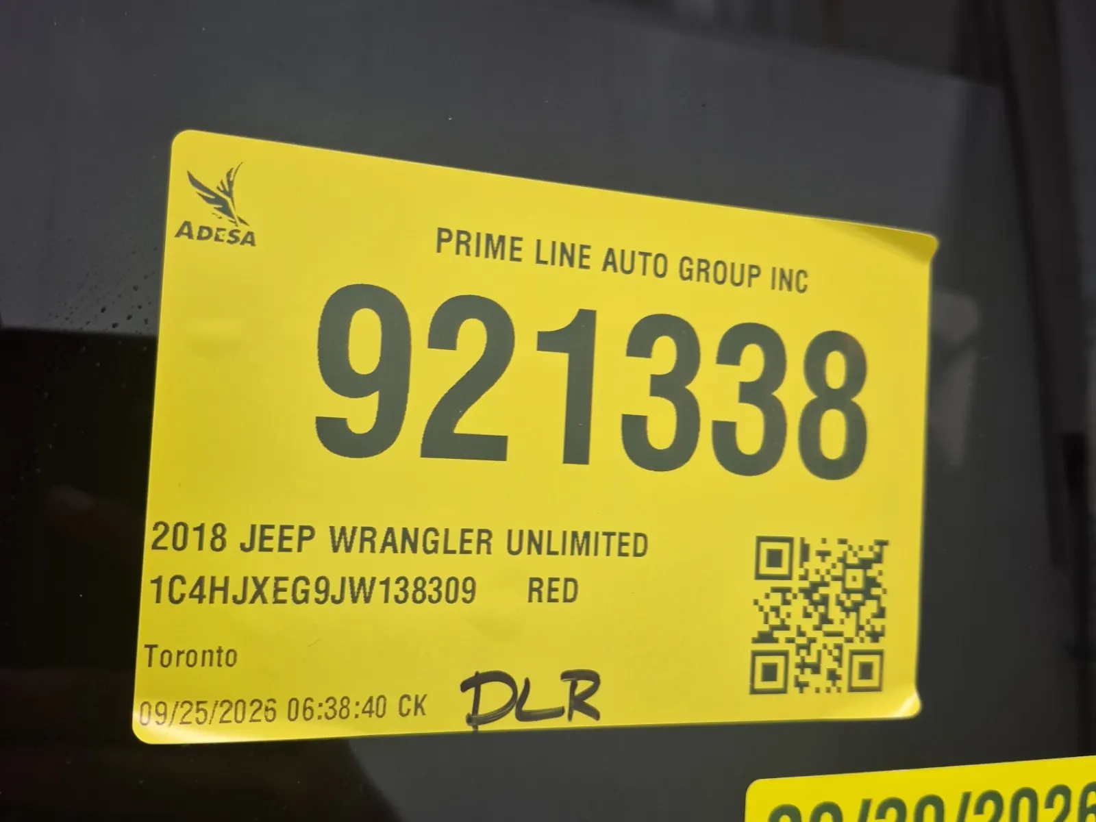 Inventory Label Photo