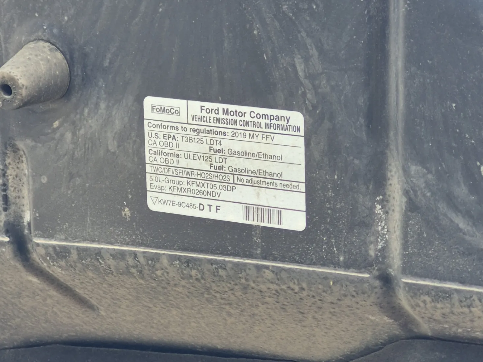 Emission Sticker Photo