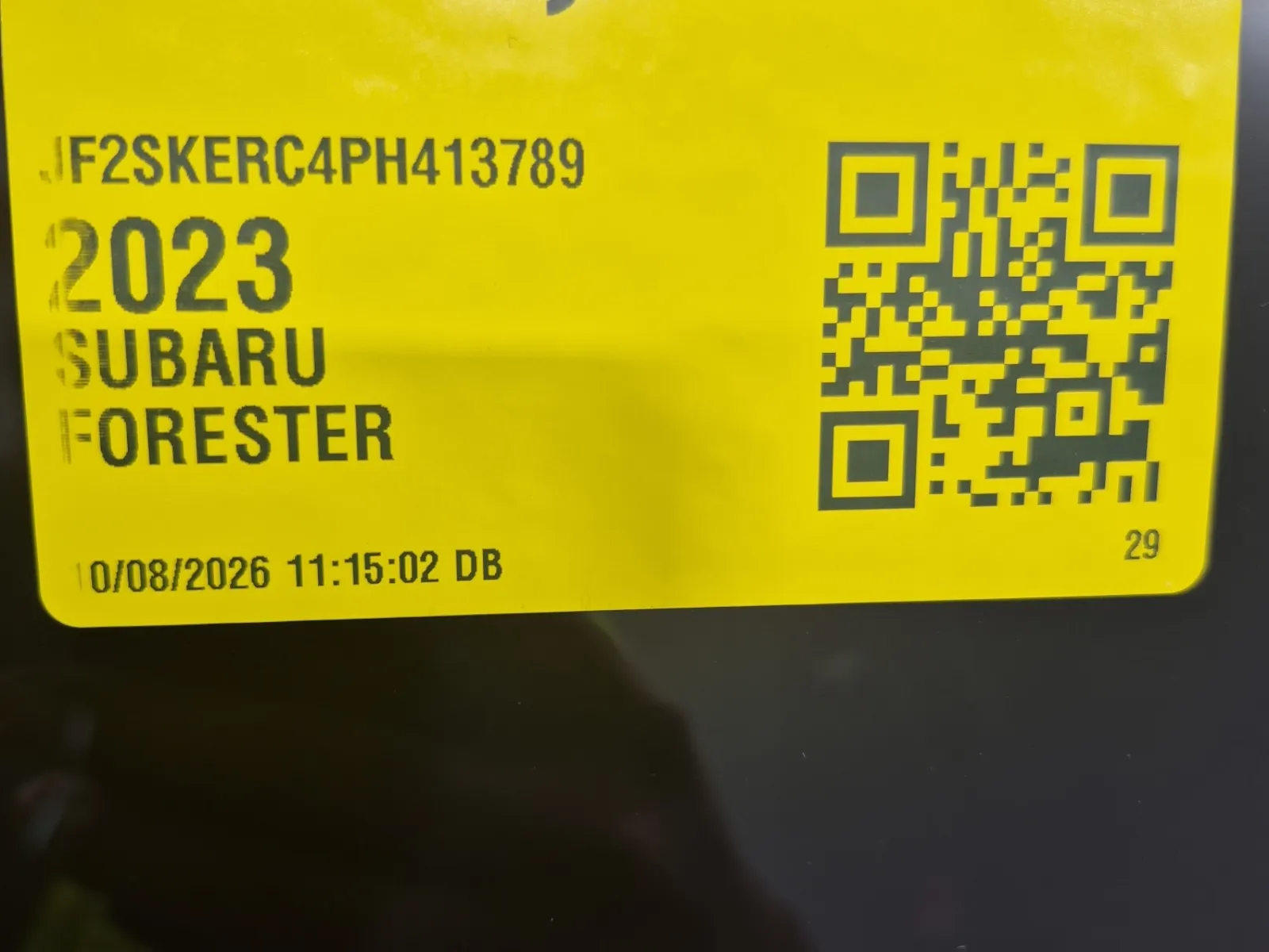 Inventory Label Photo