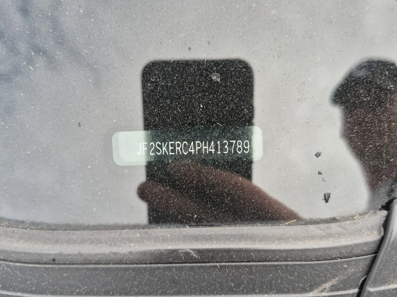 Dash VIN Plate Photo