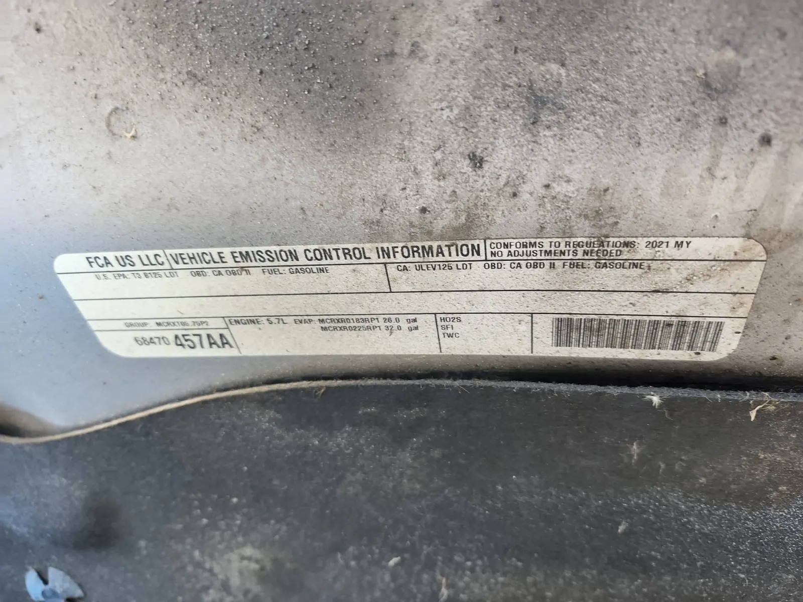 Emission Sticker Photo