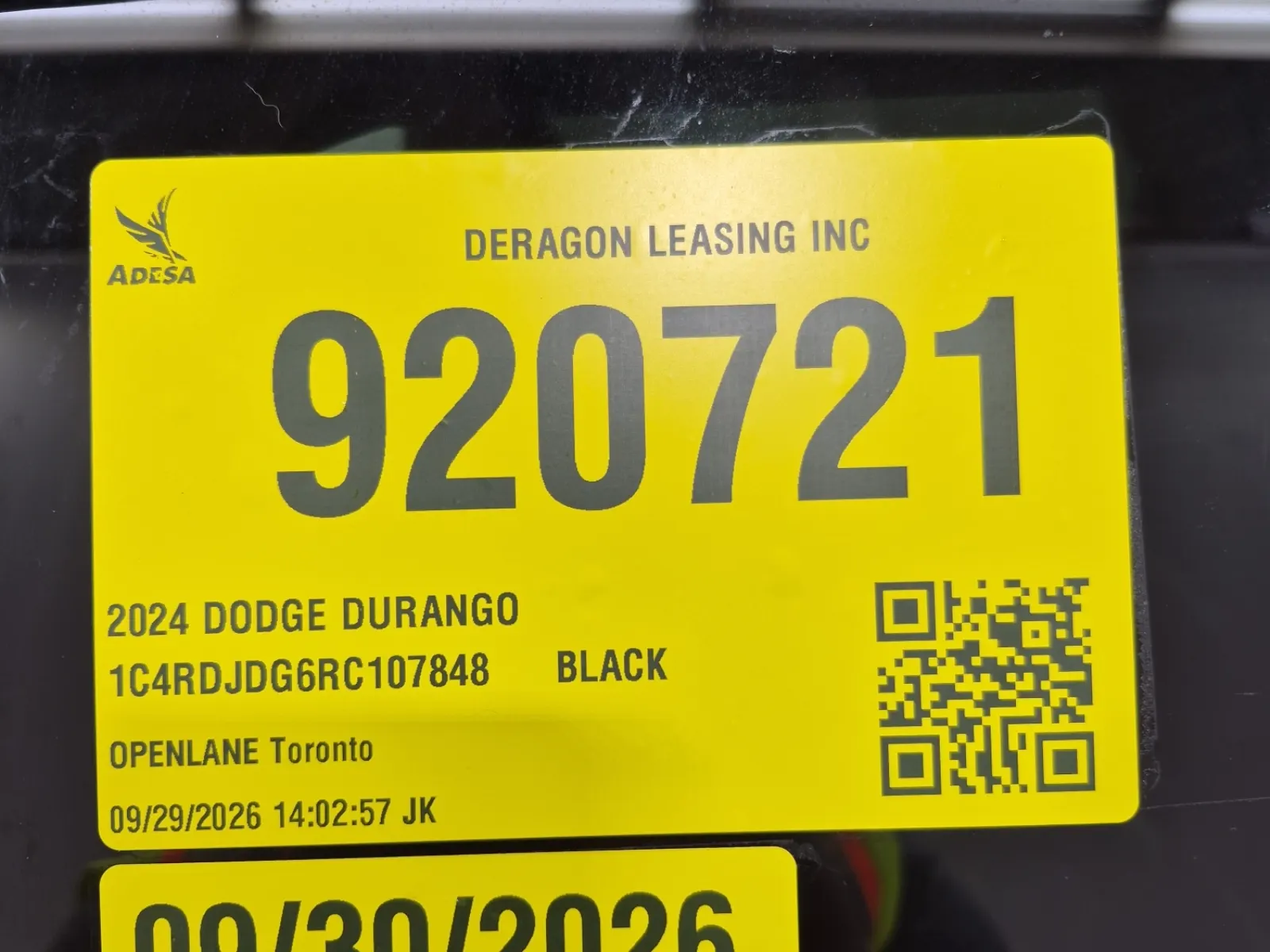 Inventory Label Photo