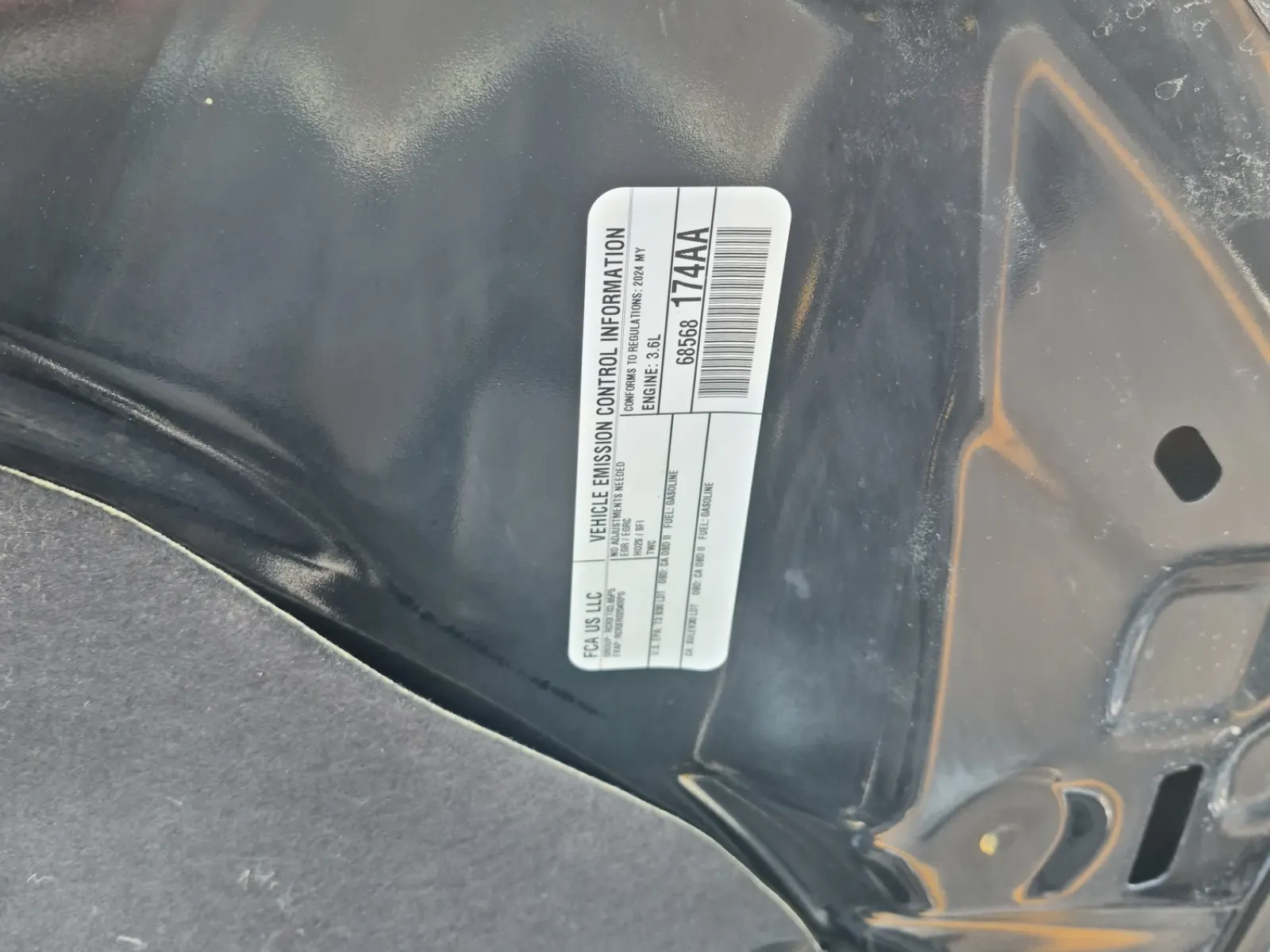 Emission Sticker Photo