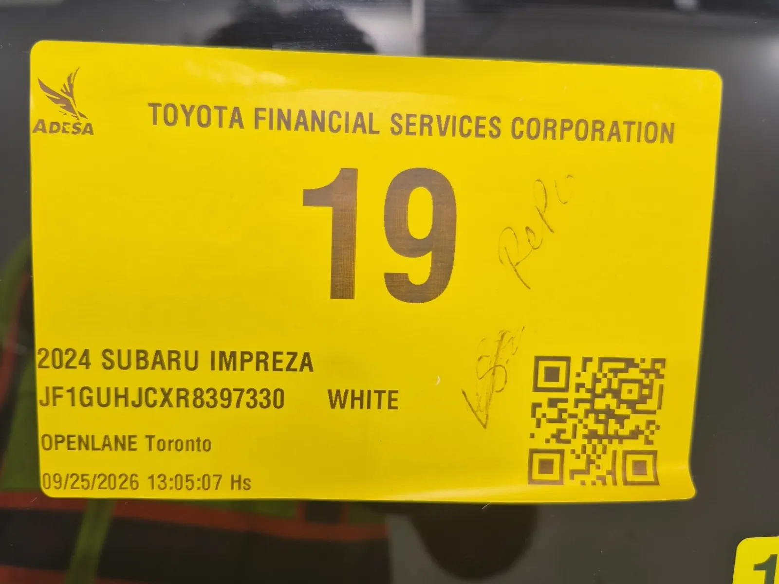 Inventory Label Photo