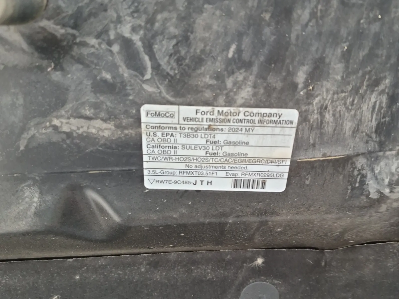 Emission Sticker Photo