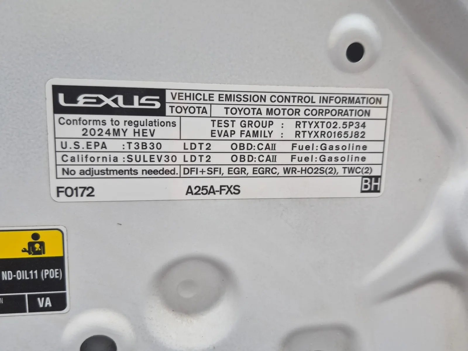Emission Sticker Photo